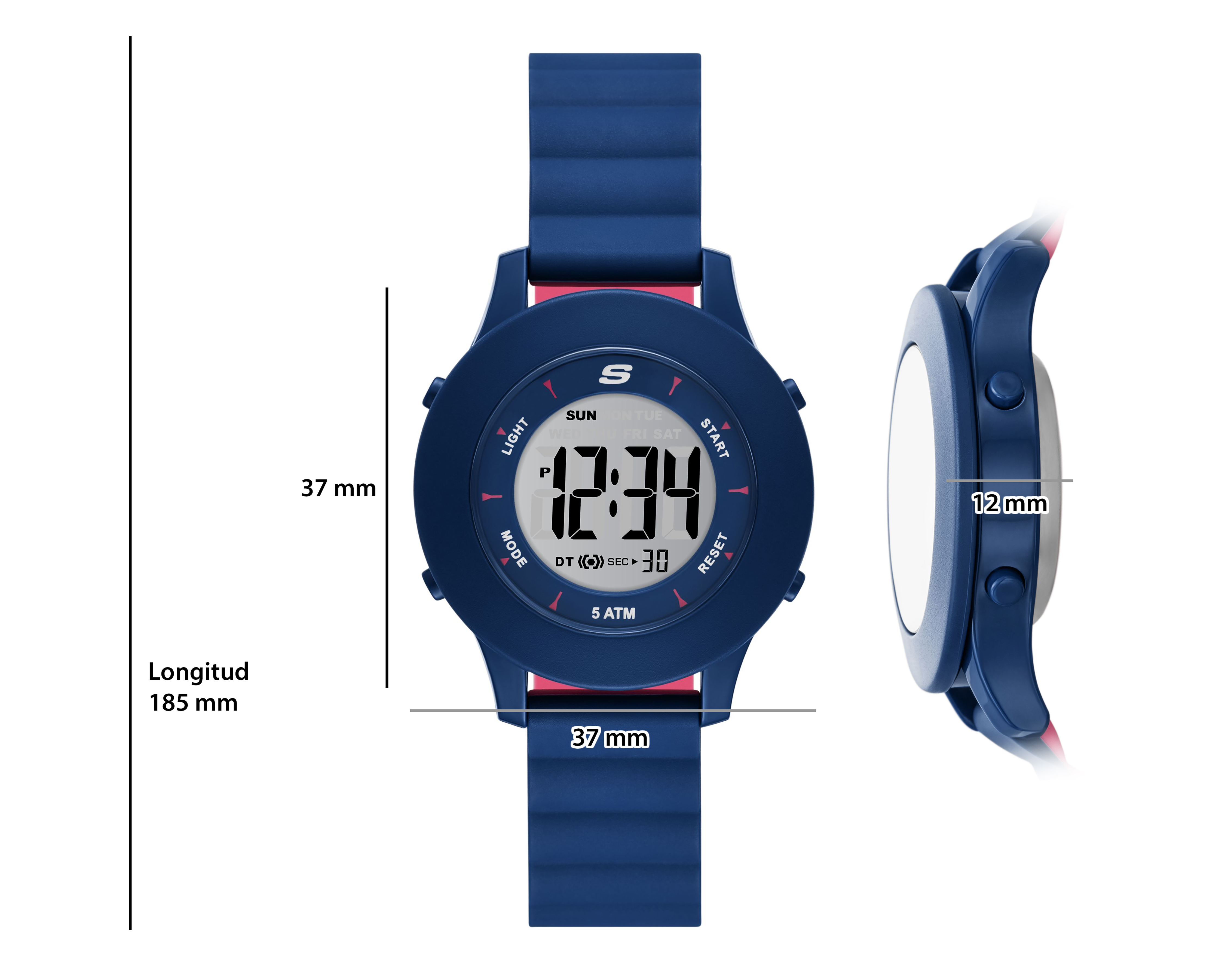 Foto 8 pulgar | Foto 7 | Reloj Skechers para Mujer SR6332 Azul Marino