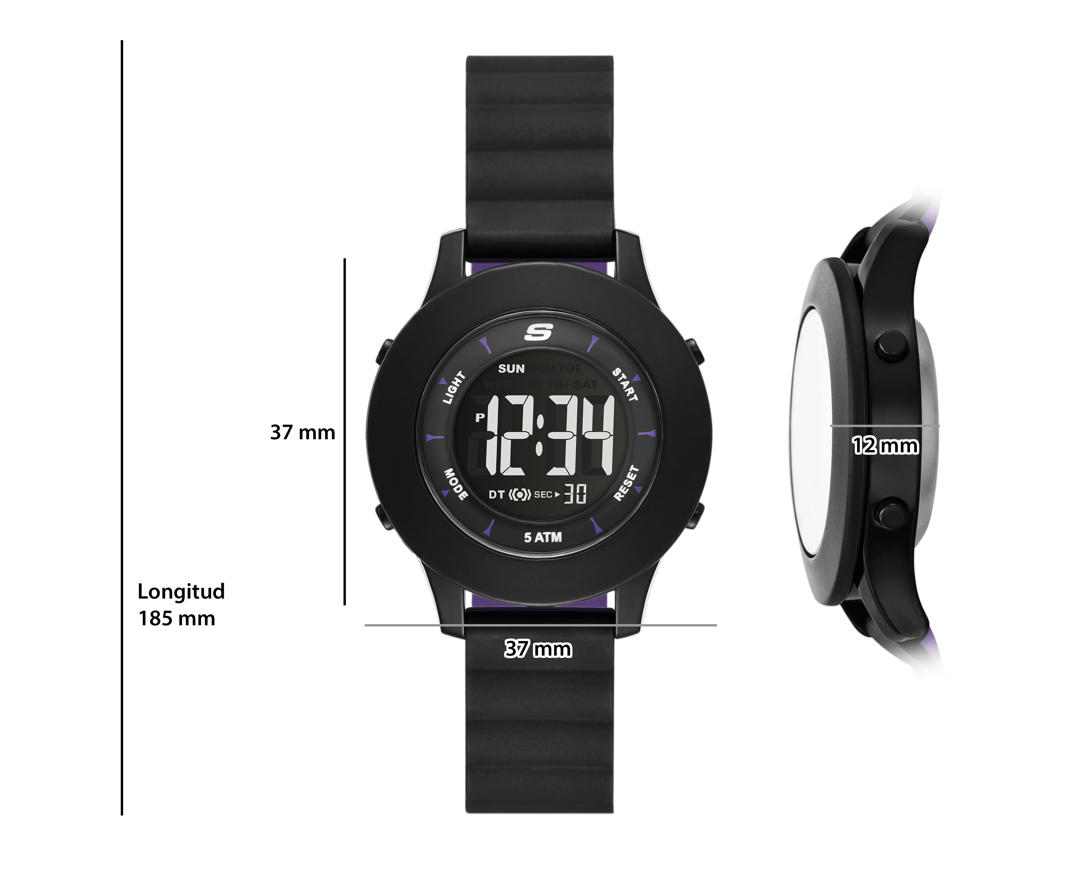 Foto 7 pulgar | Foto 6 | Reloj Skechers para Mujer SR6330 Negro