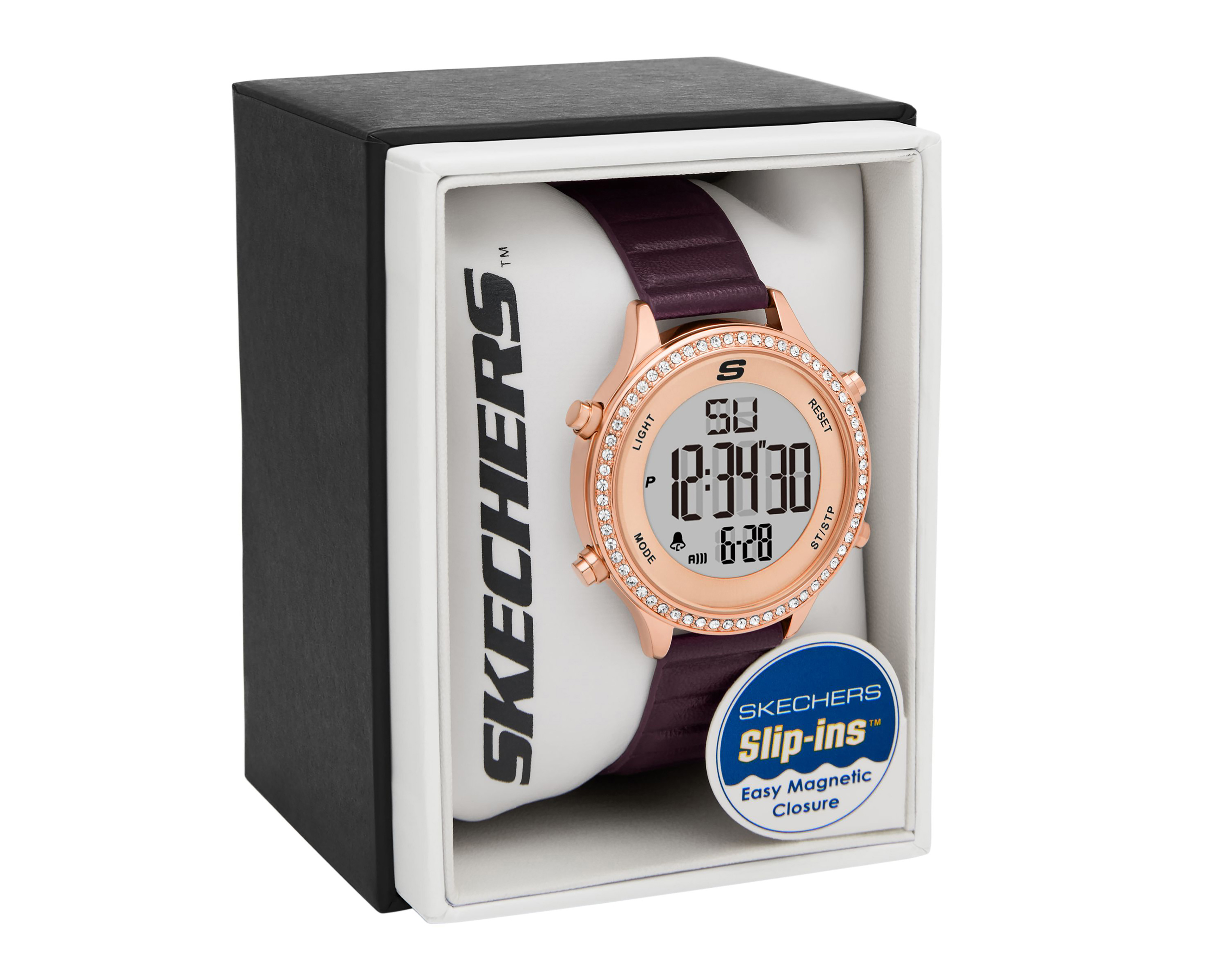 Foto 5 | Foto 5 | Reloj Skechers para Mujer SR6342 Borgoña