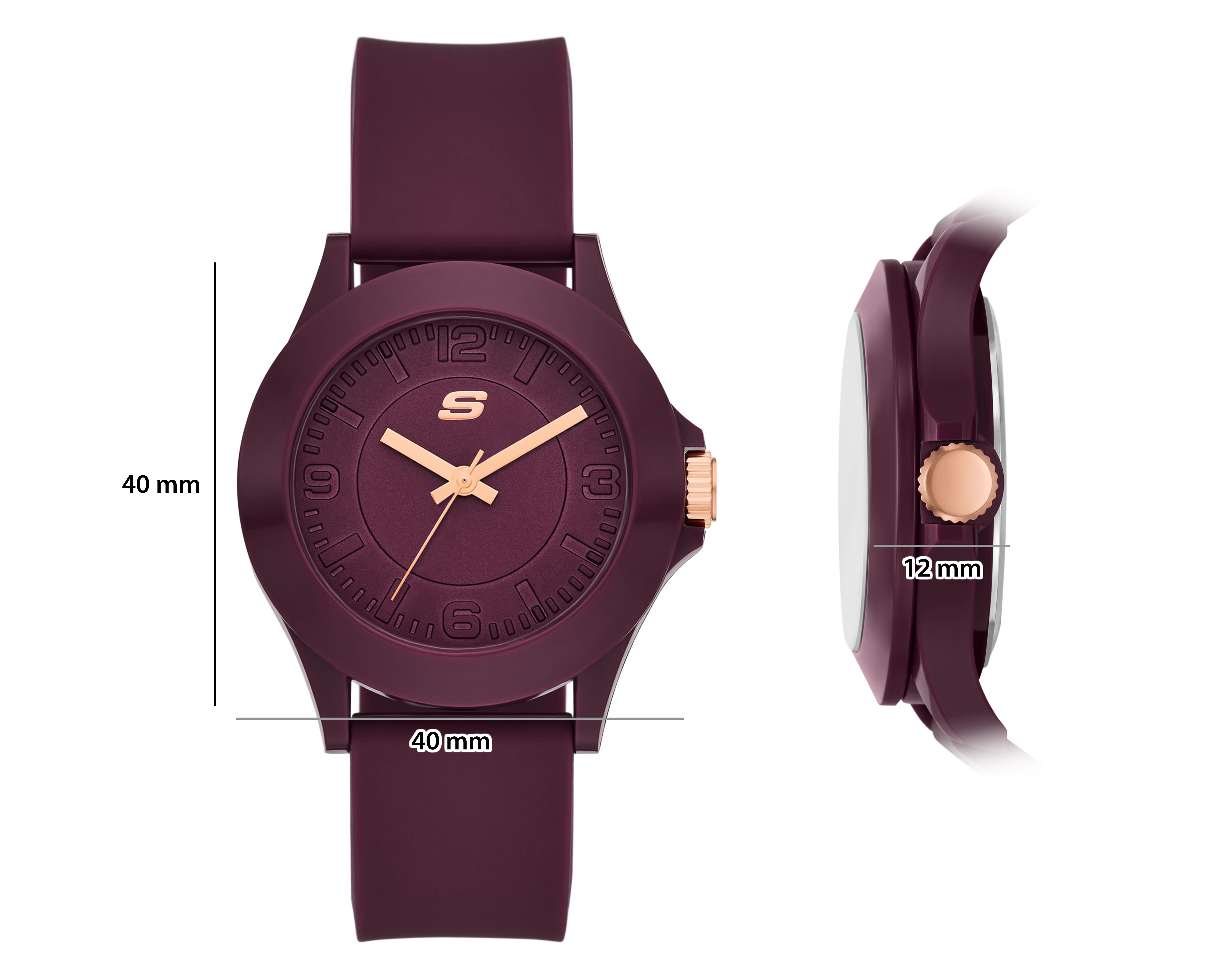 Foto 6 | Foto 6 | Reloj Skechers para Mujer SR6344 Borgoña