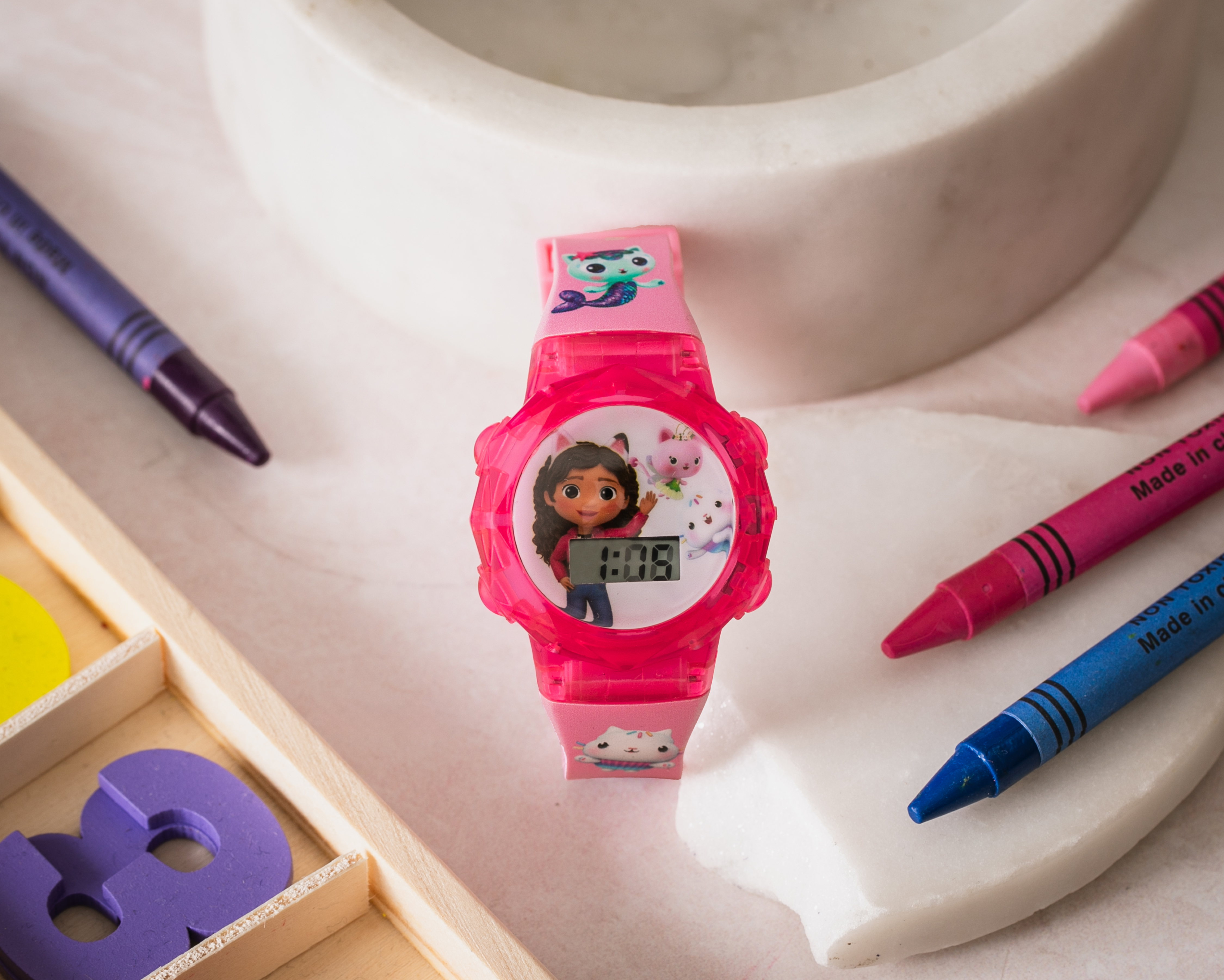 Foto 8 pulgar | Foto 7 | Reloj Gabby's Dollhouse para Niña GAB4000RO Rosa