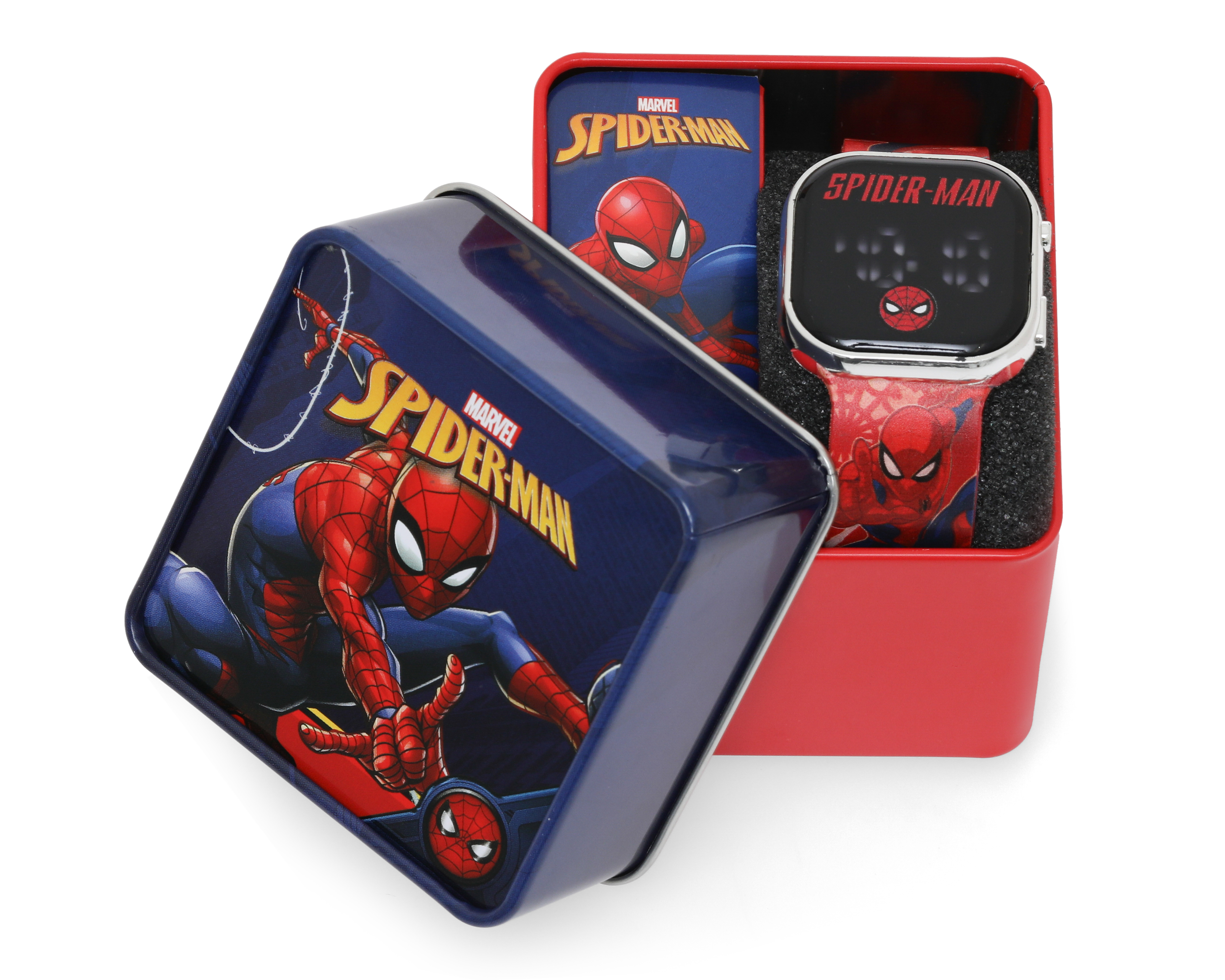 Foto 5 | Foto 5 | Reloj Spider-Man para Niño SPD7024RO Rojo