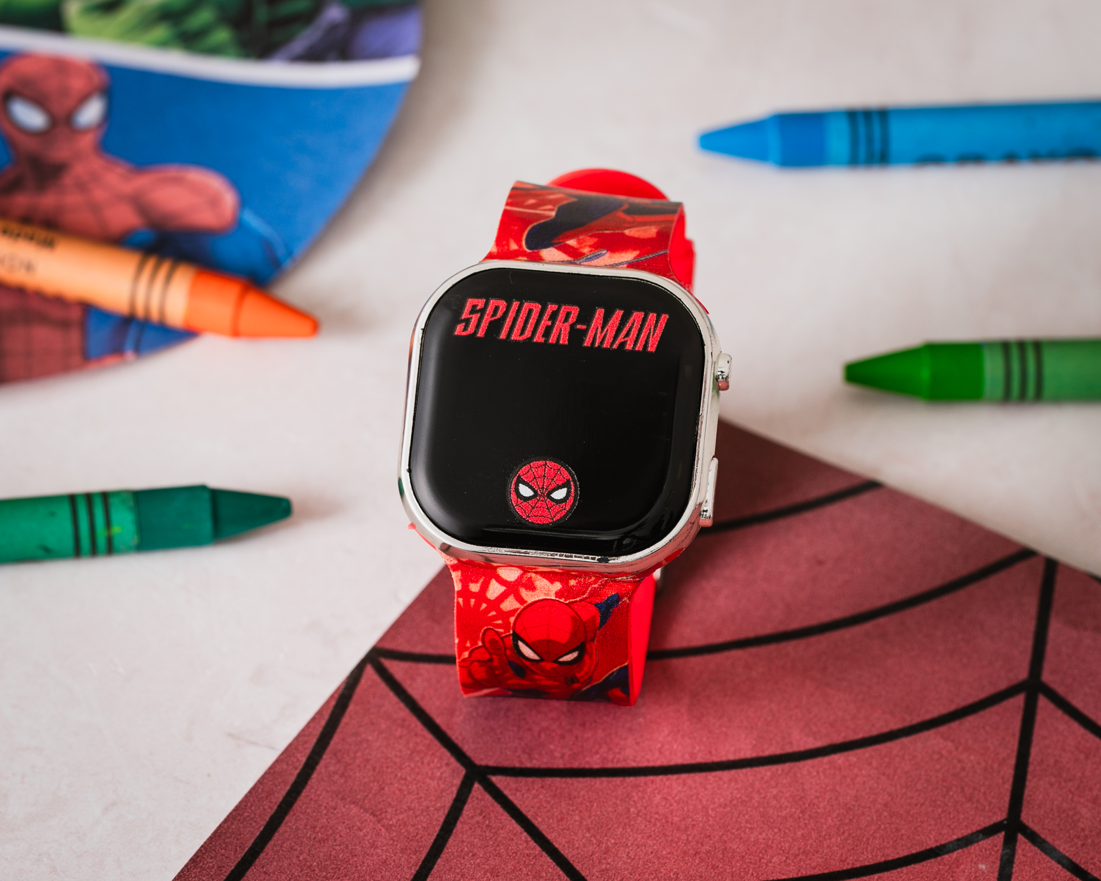 Foto 7 pulgar | Foto 6 | Reloj Spider-Man para Niño SPD7024RO Rojo
