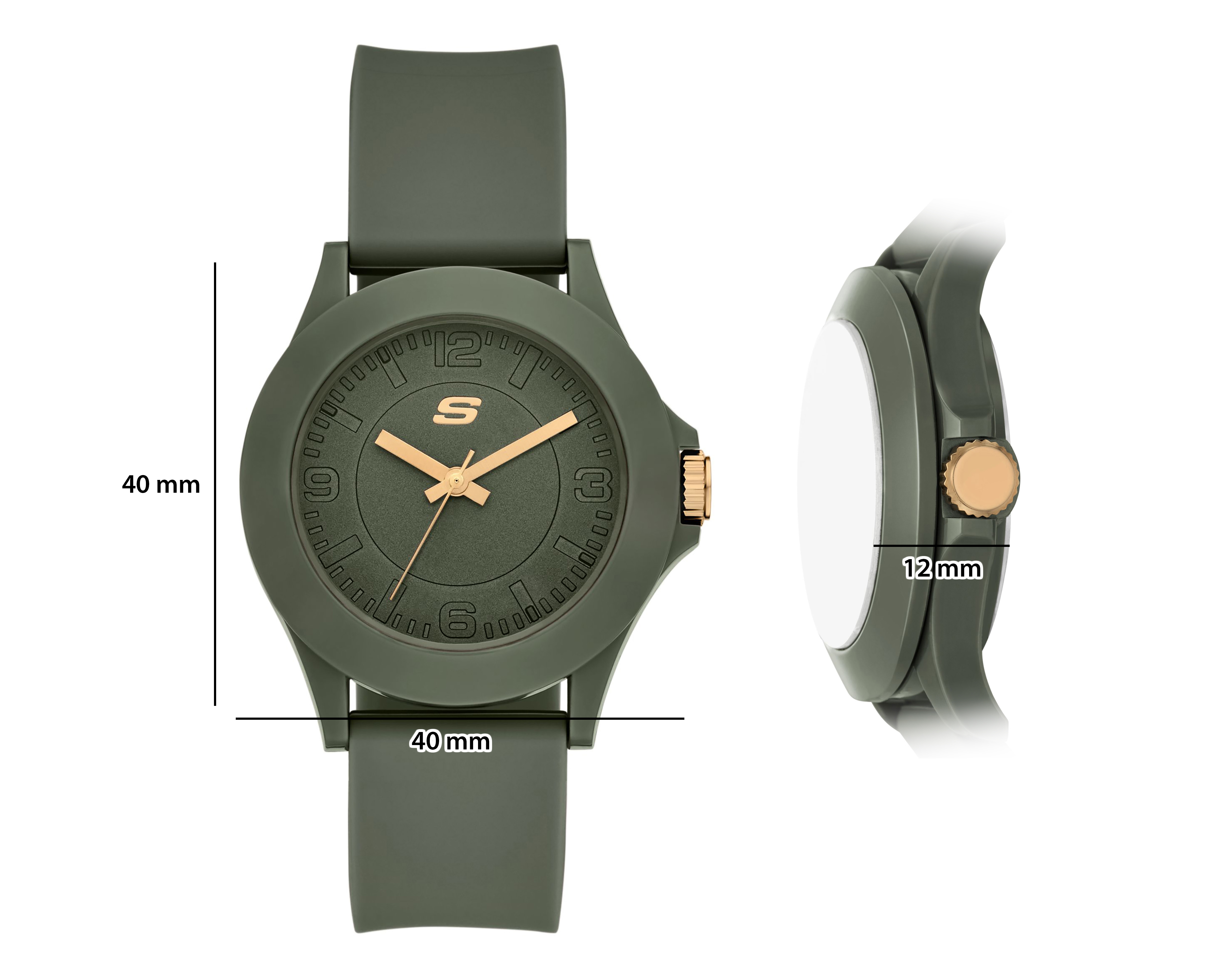 Foto 7 | Foto 7 | Reloj Skechers para Mujer Rosencrans Verde