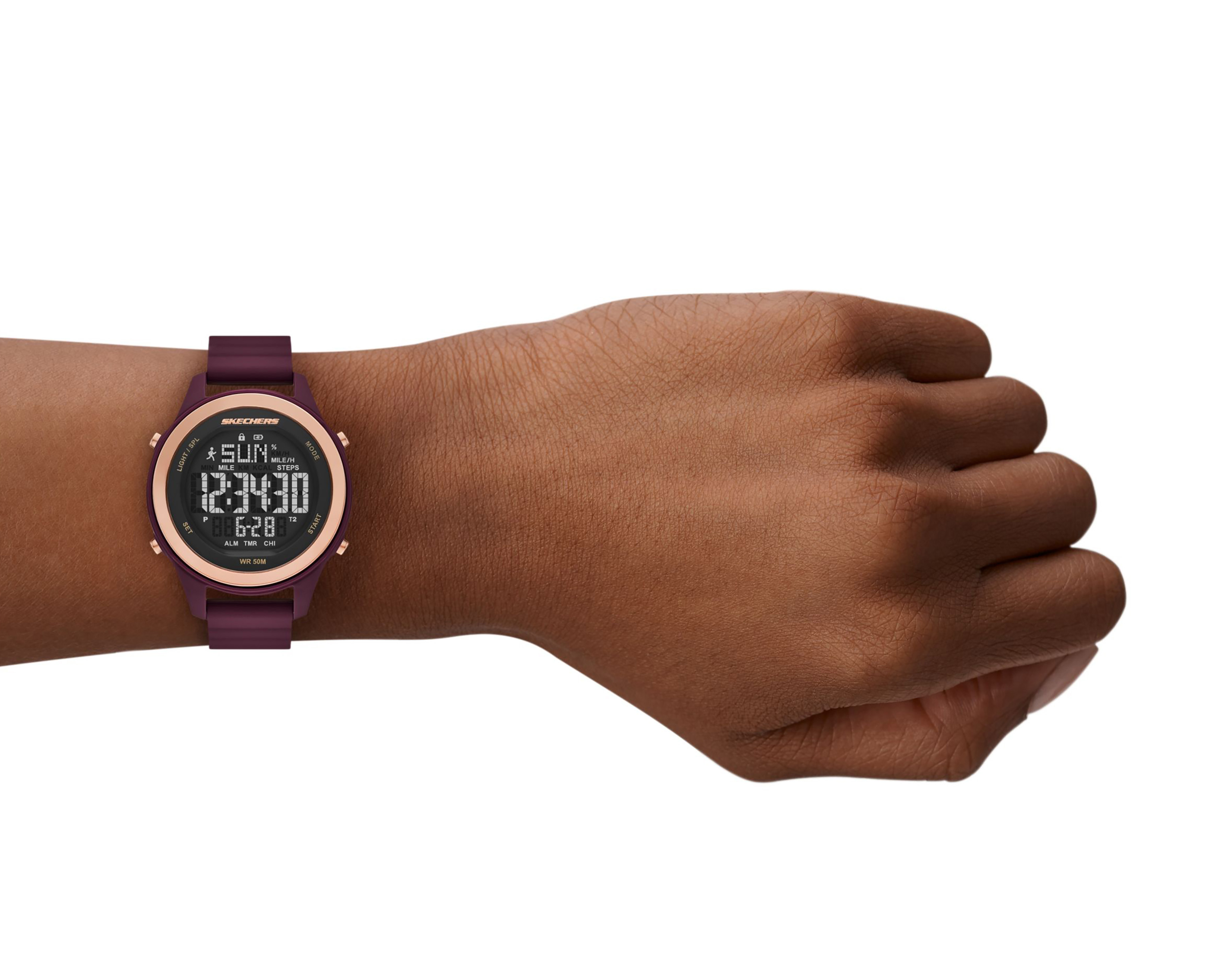 Foto 4 | Foto 4 | Reloj Skechers para Mujer Fairhaven Borgoña