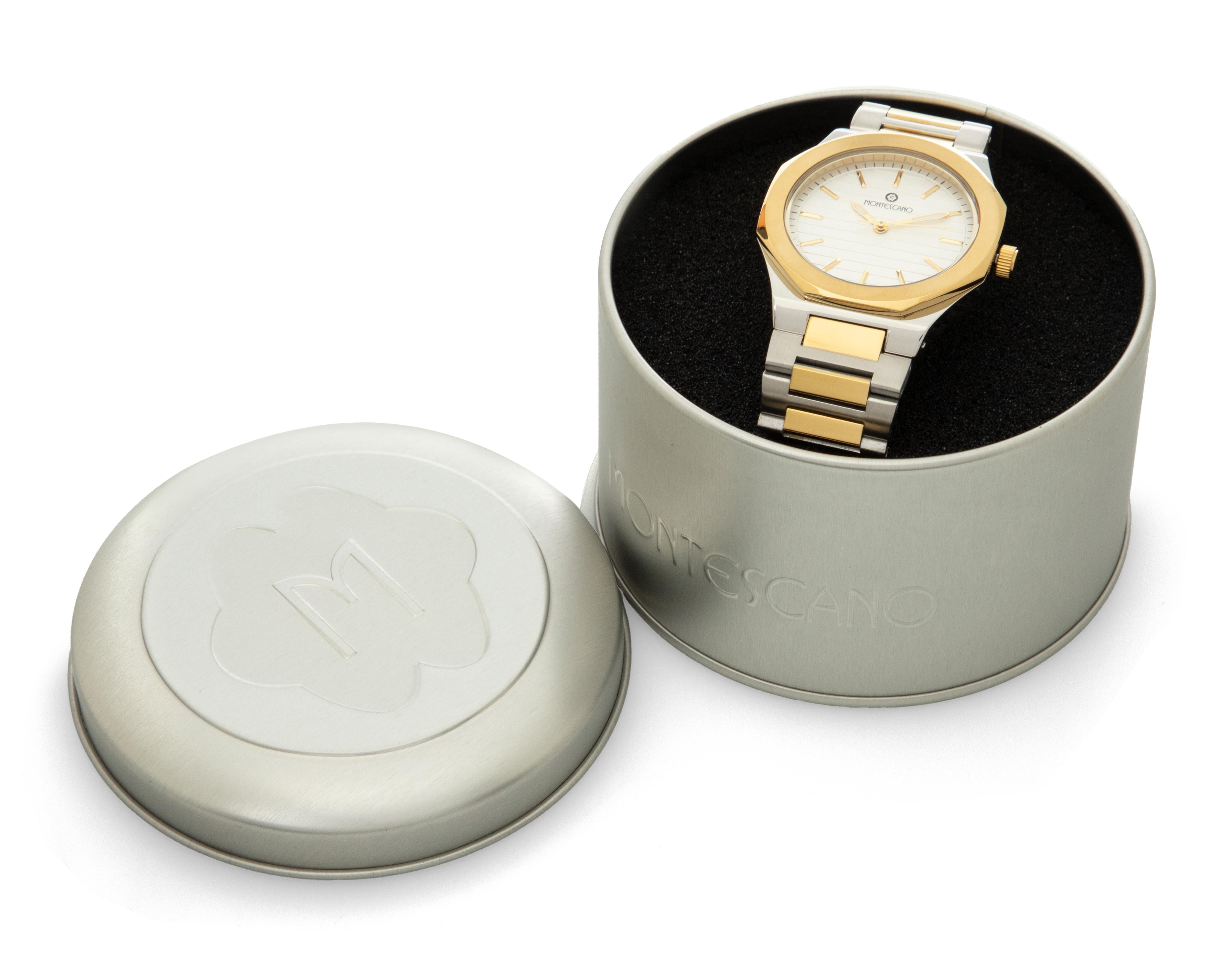 Foto 6 pulgar | Foto 5 | Reloj Montescano para Hombre TASTC3520 Plateado/Dorado