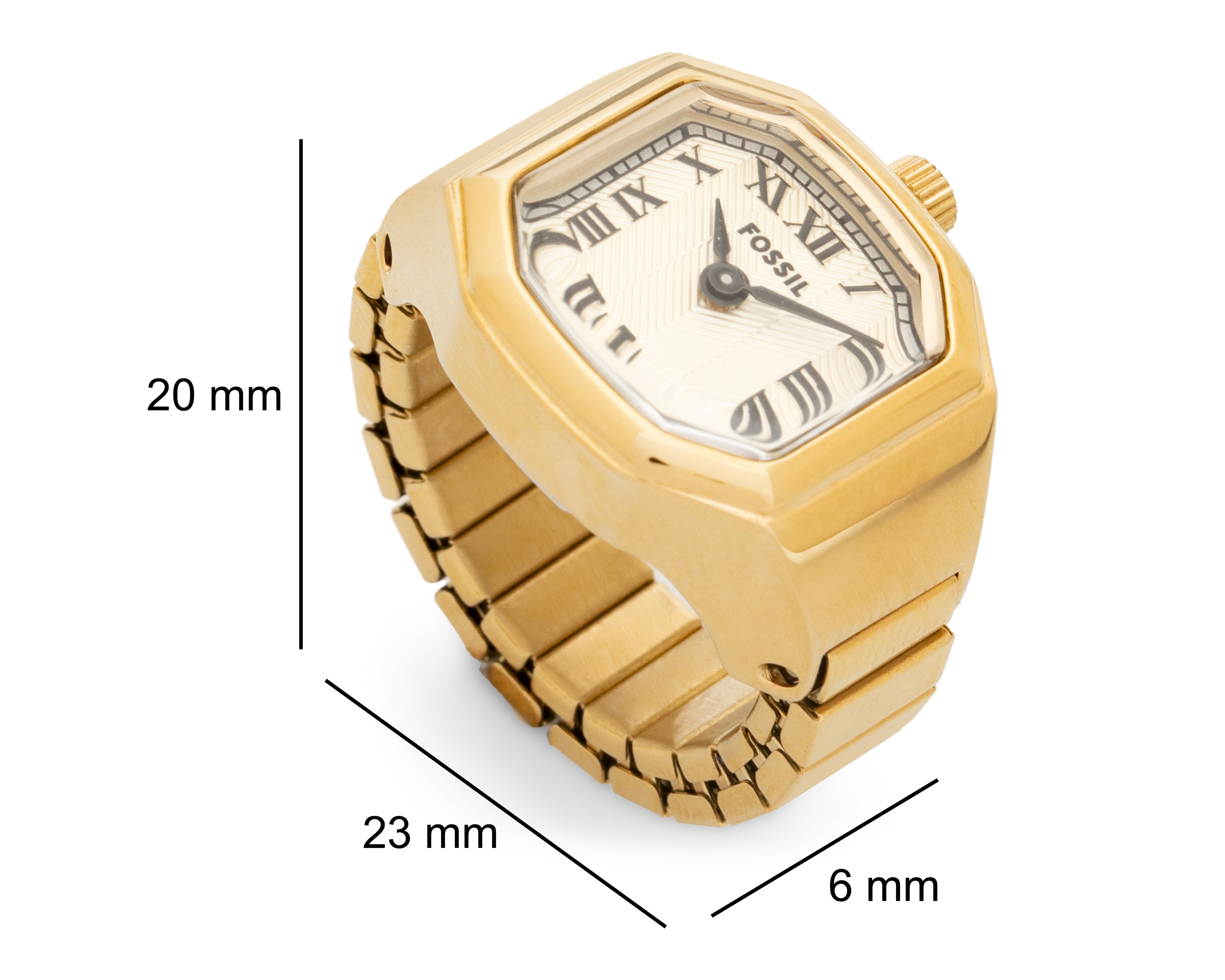 Foto 7 pulgar | Foto 6 | Reloj de Anillo Fossil para Mujer ES5446 Dorado