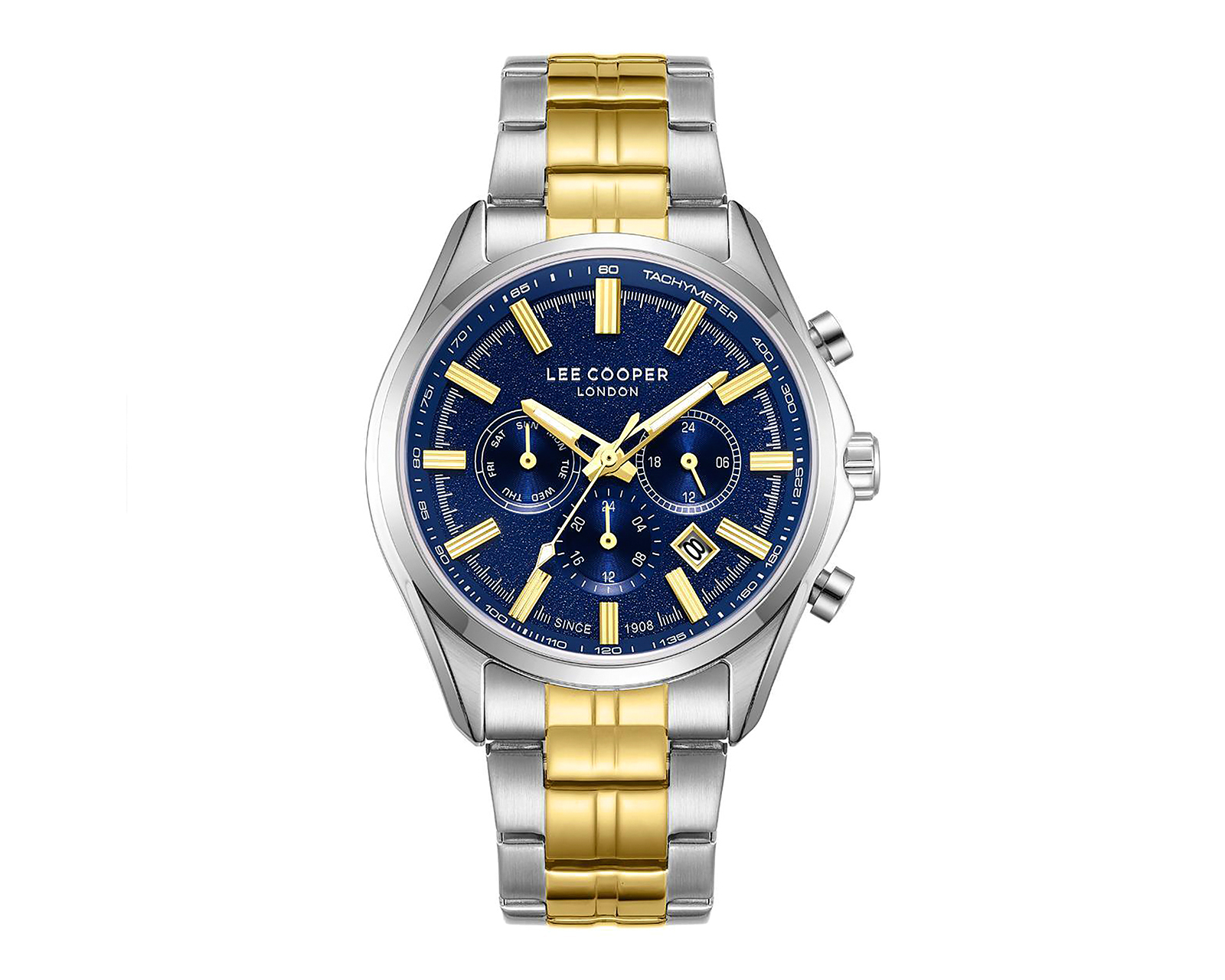 Reloj Lee Cooper para Hombre LC08199390 Plateado con Dorado