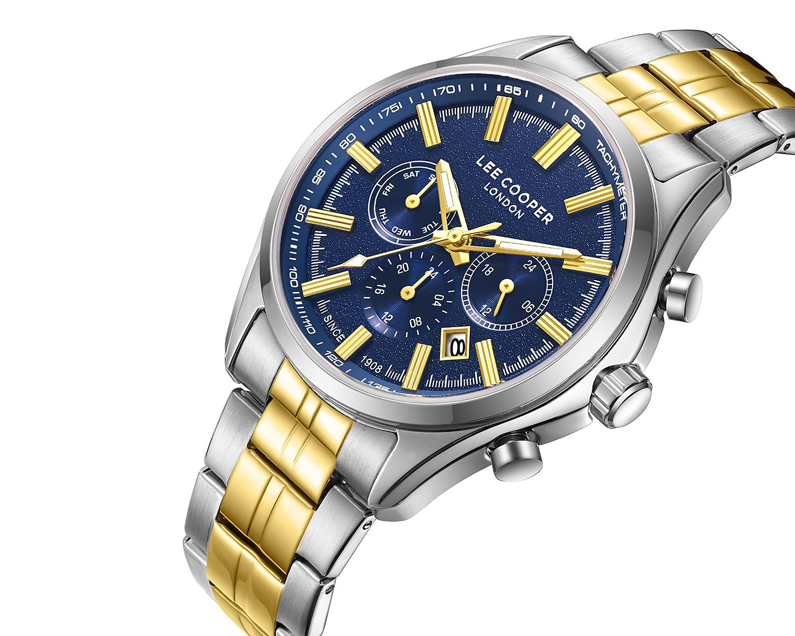 Foto 5 pulgar | Foto 4 | Reloj Lee Cooper para Hombre LC08199390 Plateado con Dorado