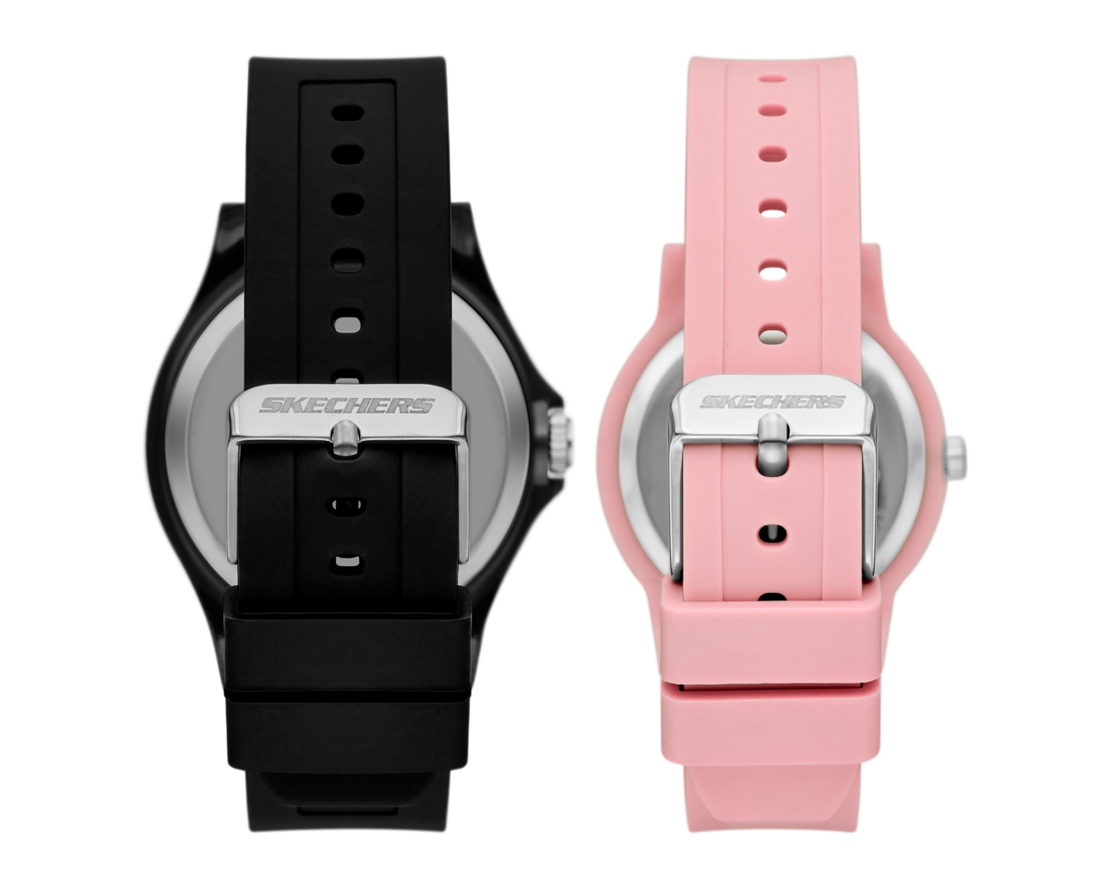 Foto 6 pulgar | Foto 5 | Set de Relojes Pareja Mujer y Hombre Skechers Negro y Rosa SR9141