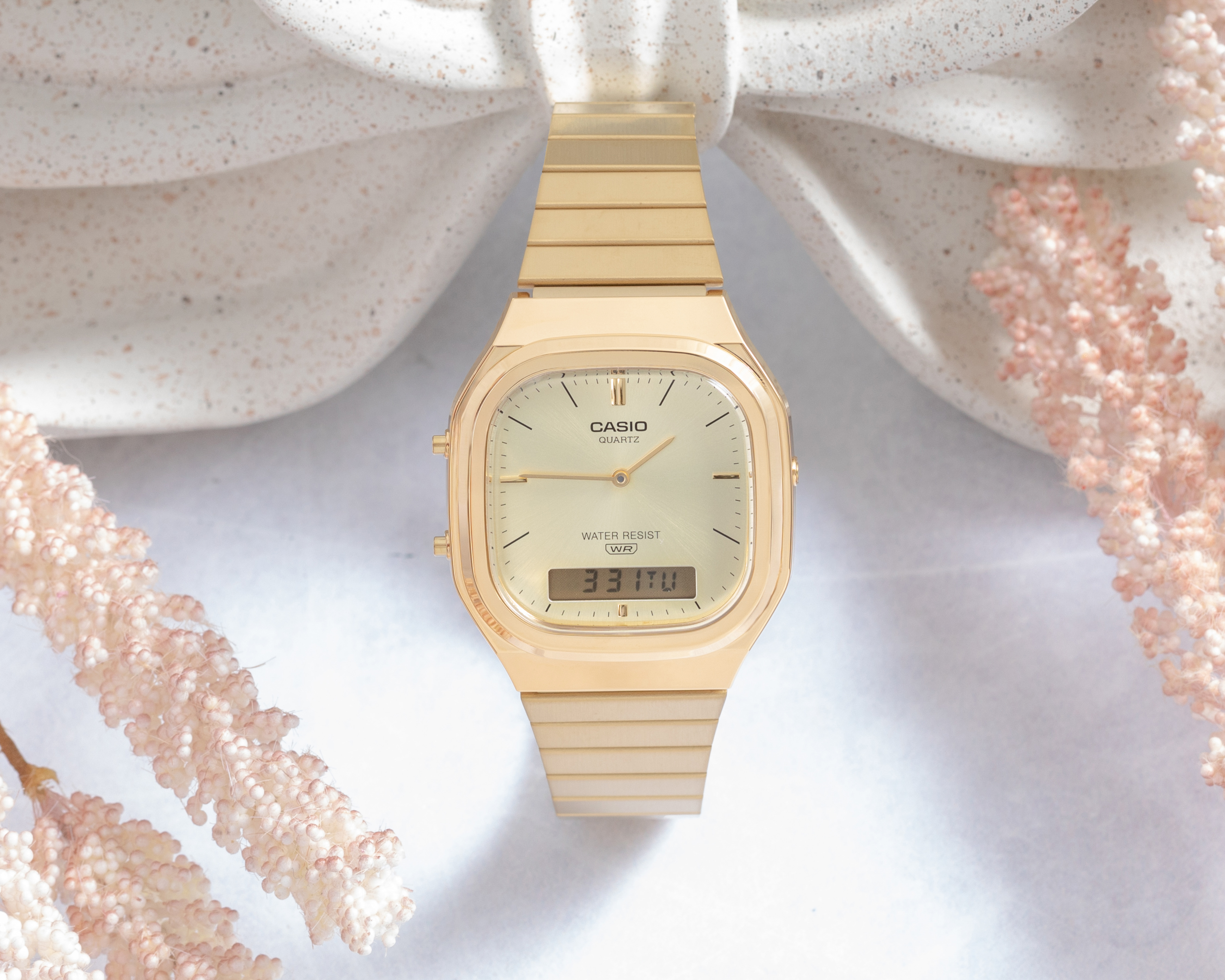 Foto 6 pulgar | Foto 5 | Reloj Casio Unisex AQ-240EG-9ACF Dorado