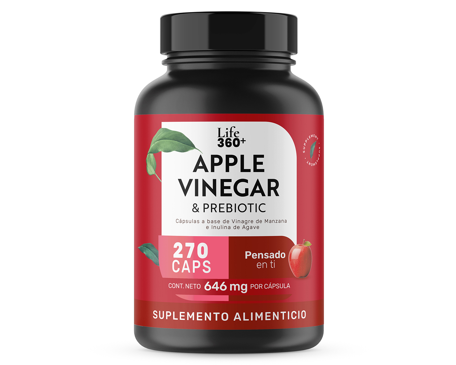 Foto 1 | Foto 1 | Suplemento Alimenticio Life360+ Vinagre de Manzana y Inulina de Agave 270 Cápsulas