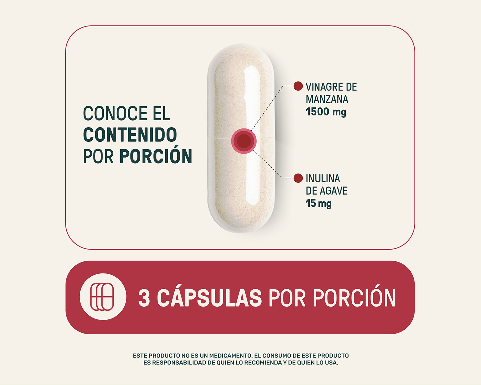 Foto 4 | Foto 4 | Suplemento Alimenticio Life360+ Vinagre de Manzana y Inulina de Agave 270 Cápsulas