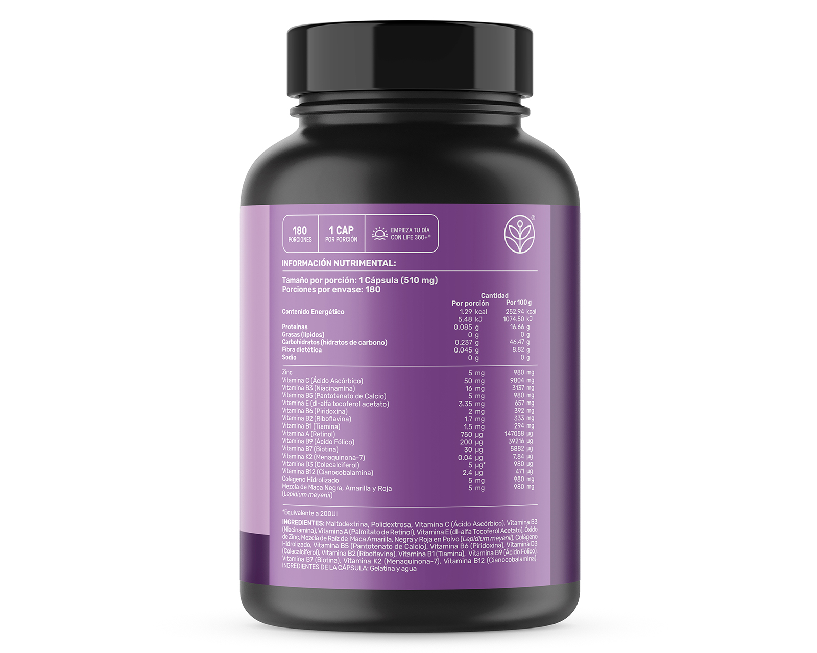 Foto 2 | Foto 2 | Suplemento Alimenticio Life 360+ Woman Blend Colágeno con Vitaminas  91.8 g