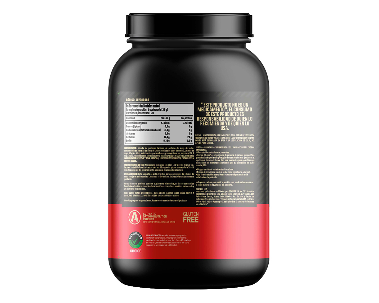 Foto 4 pulgar | Foto 3 | Proteína Optimum Nutrition Gold Standard Suero de Leche Sabor Helado de Vainilla 907 g