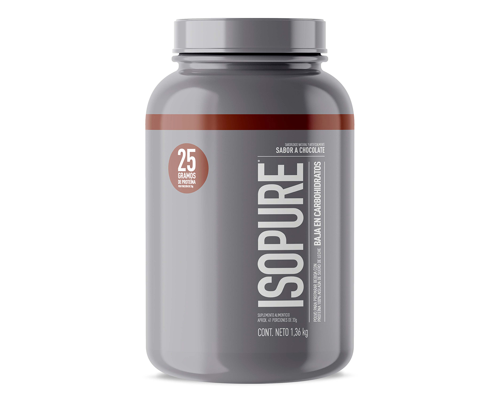 Proteína Isopure Low Carb Suero de Leche Sabor Chocolate 1.36 kg
