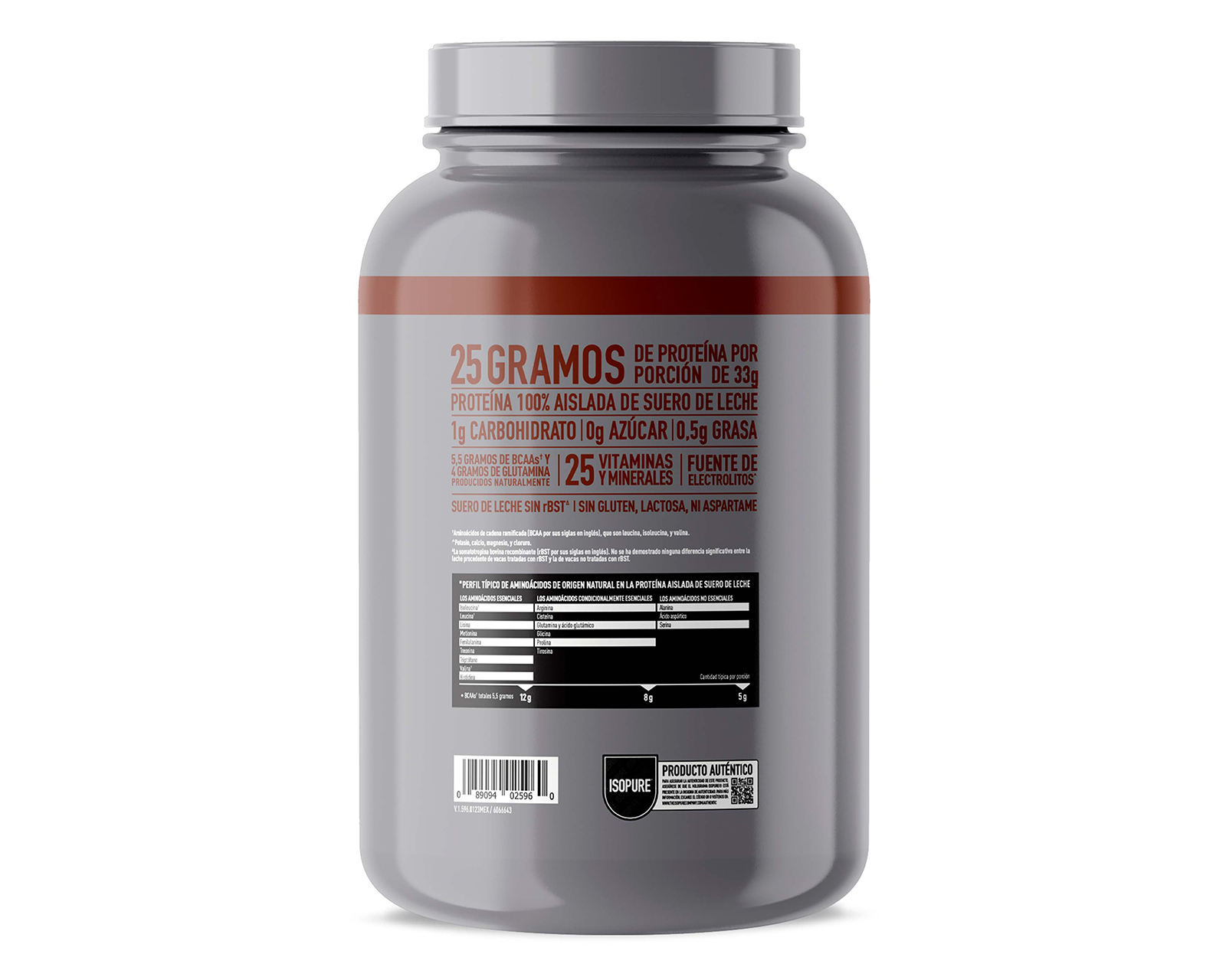 Foto 2 | Foto 2 | Proteína Isopure Low Carb Suero de Leche Sabor Chocolate 1.36 kg