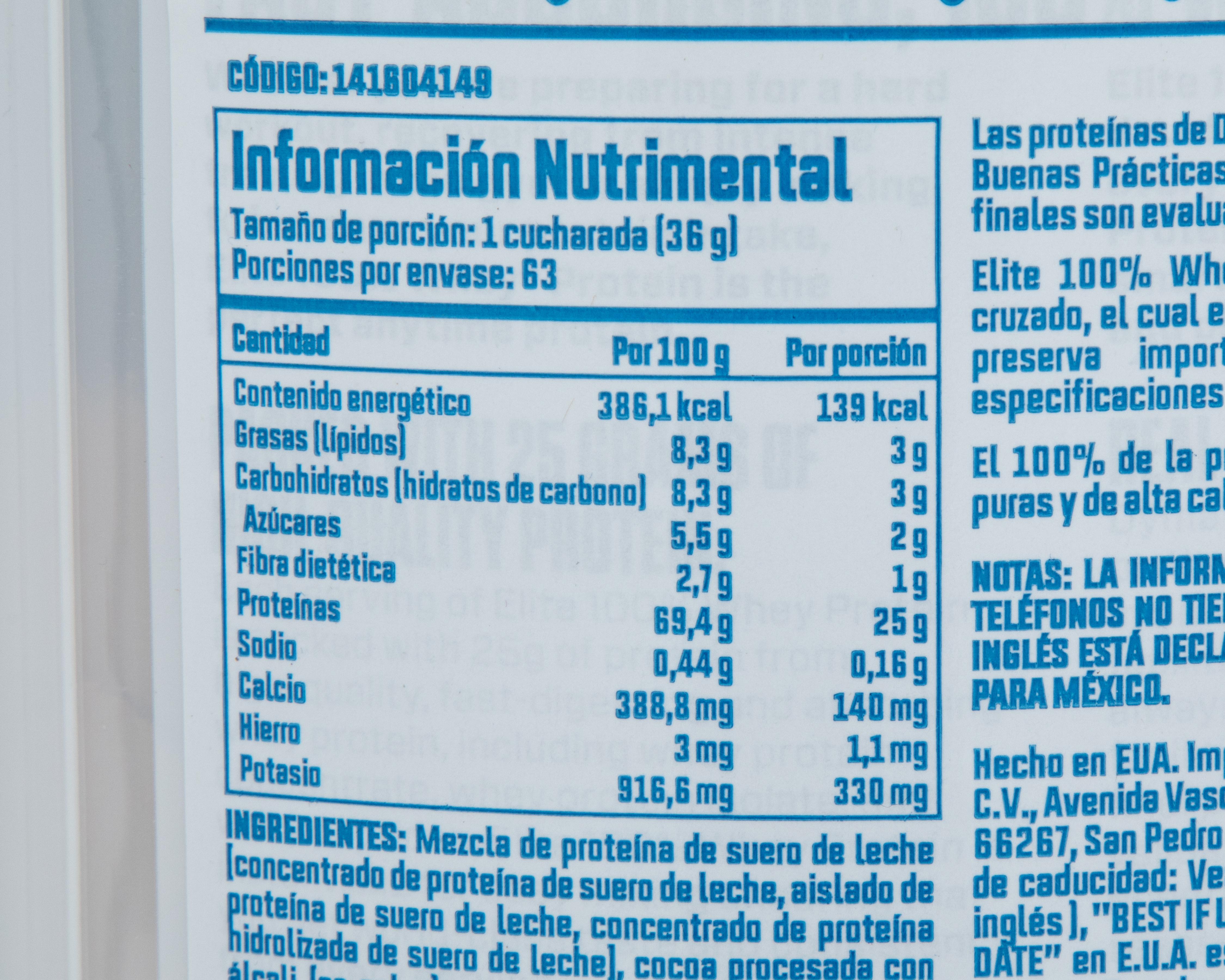 Foto 4 pulgar | Foto 3 | Suplemento Alimenticio Dymatize con Suero de Leche Sabor Chocolate 2.3 kg