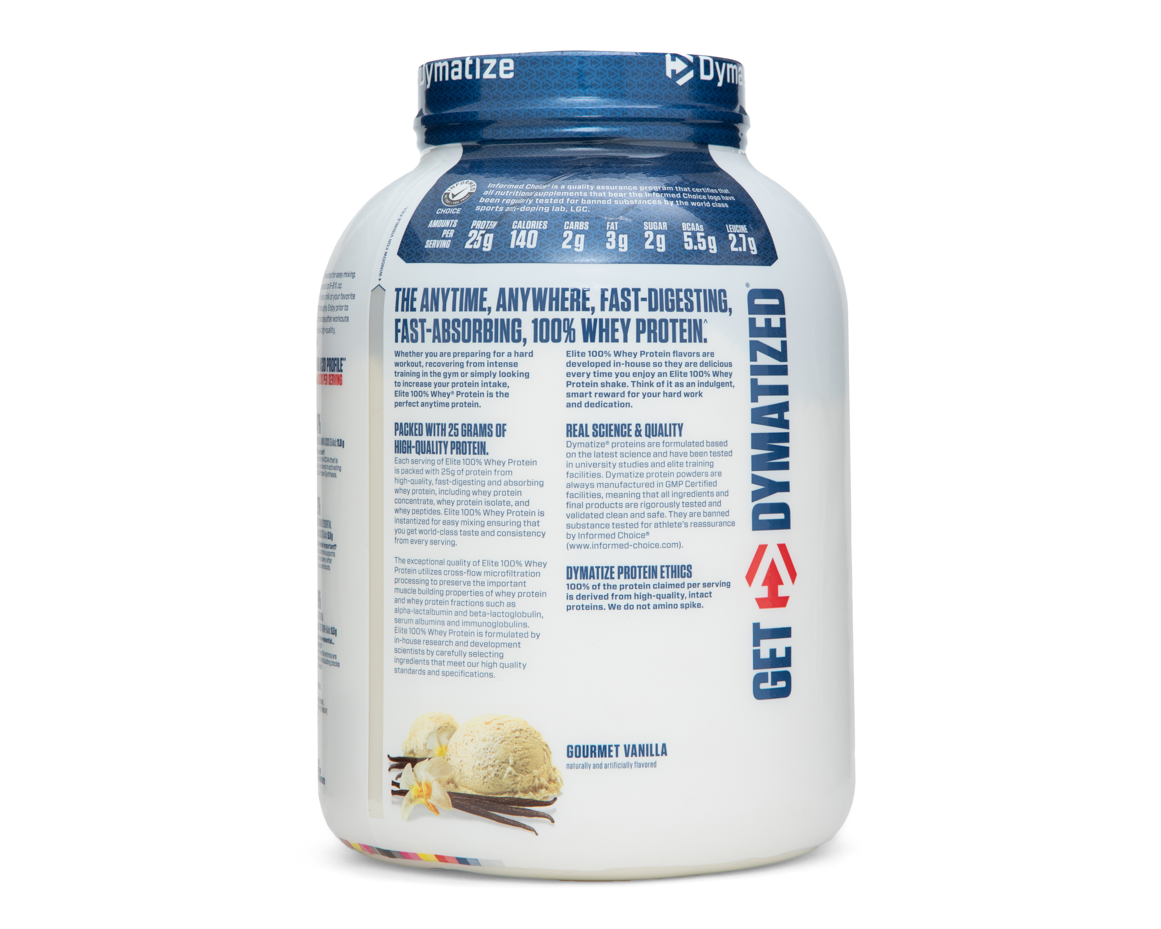 Foto 3 pulgar | Foto 2 | Suplemento Alimenticio Dymatize con Suero de Leche Sabor Vainilla 2.3 kg