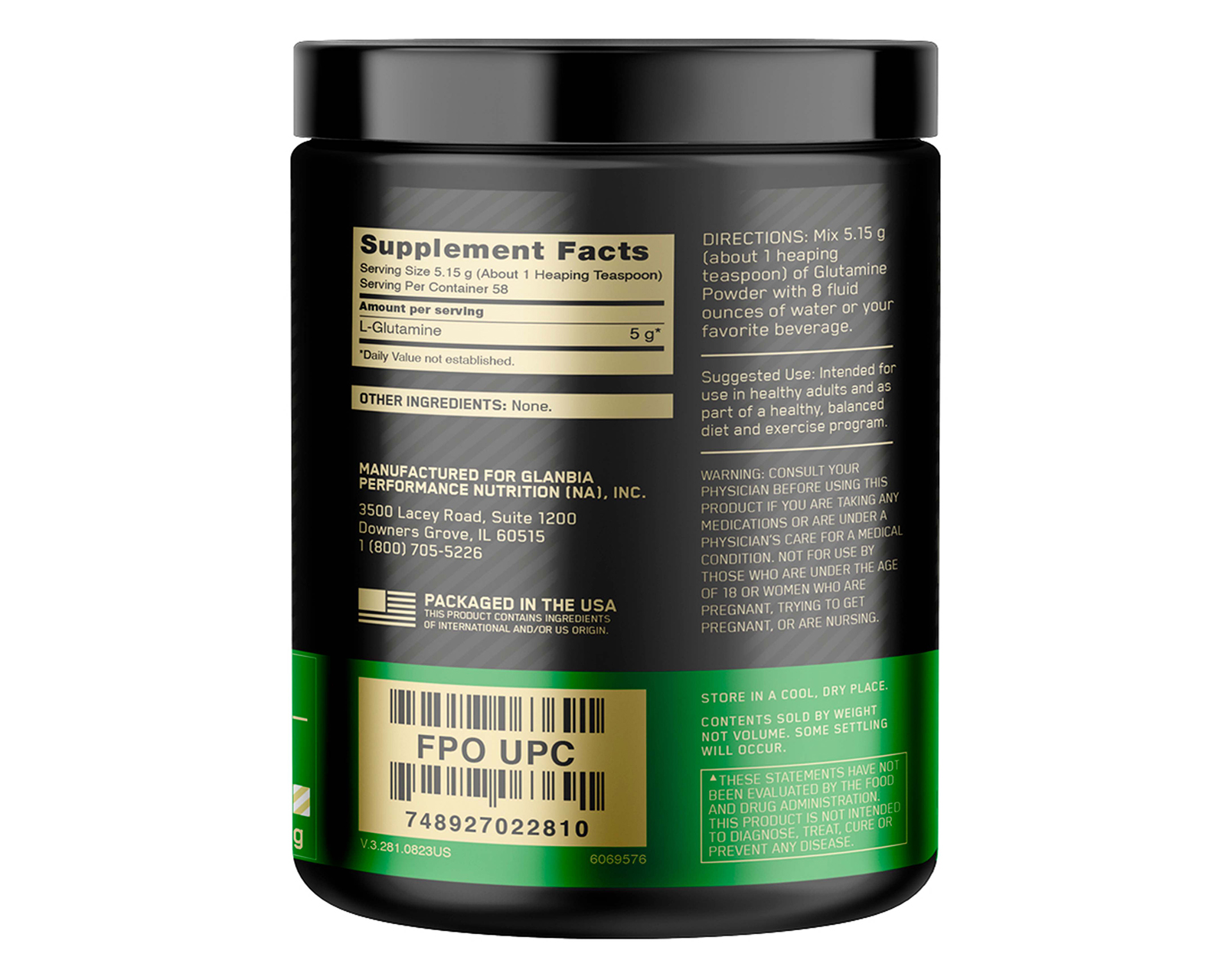 Foto 3 | Foto 3 | Suplemento Alimenticio Optimum Nutrition Glutamina 300 Gramos