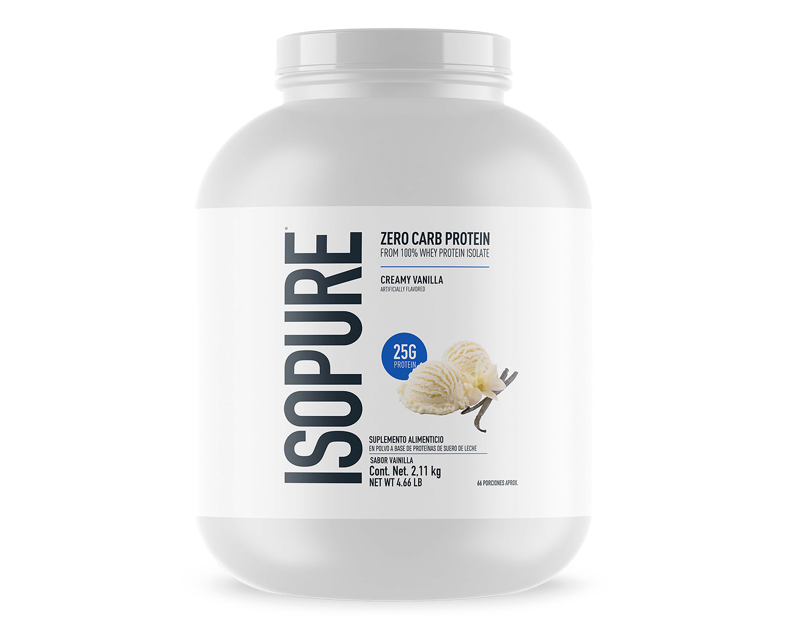 Proteína Isopure de Suero de Leche Sabor Vainilla 2.1 kg