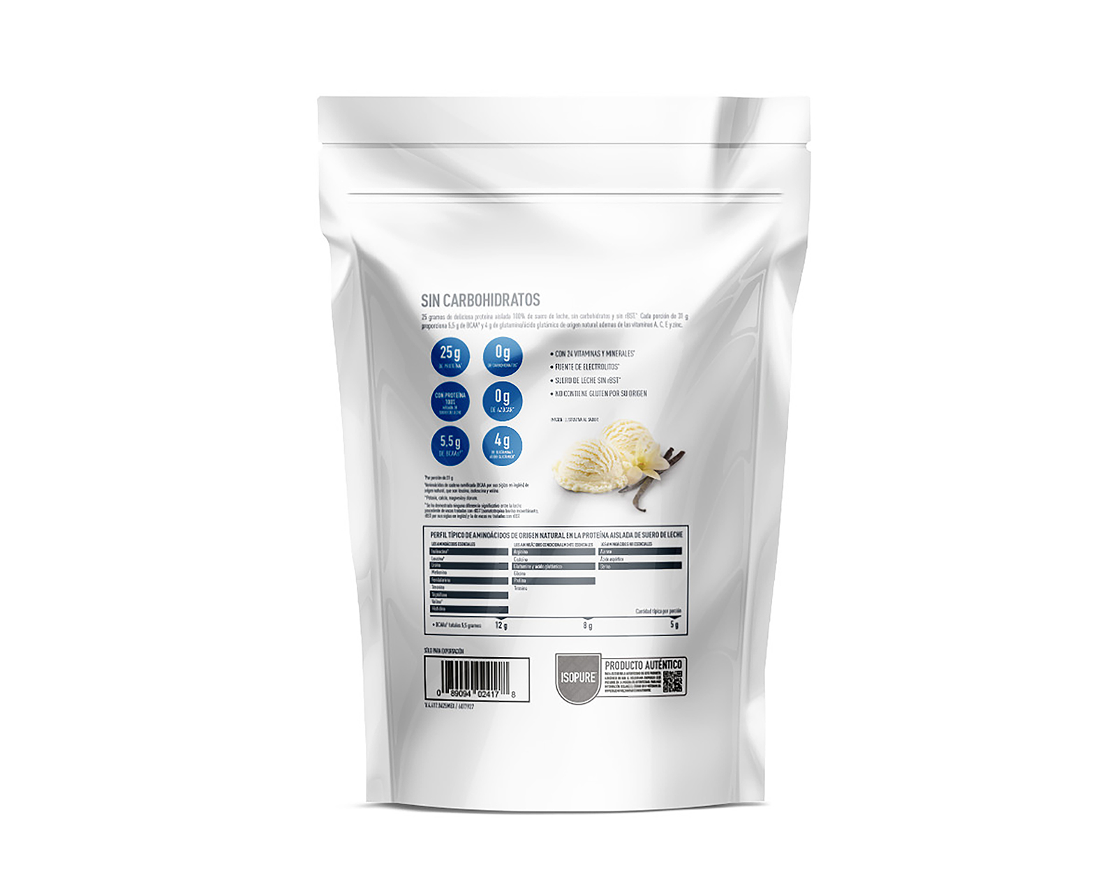 Foto 3 pulgar | Foto 2 | Suplemento Alimenticio Isopure Suero de Leche Sabor Vainilla 454 g