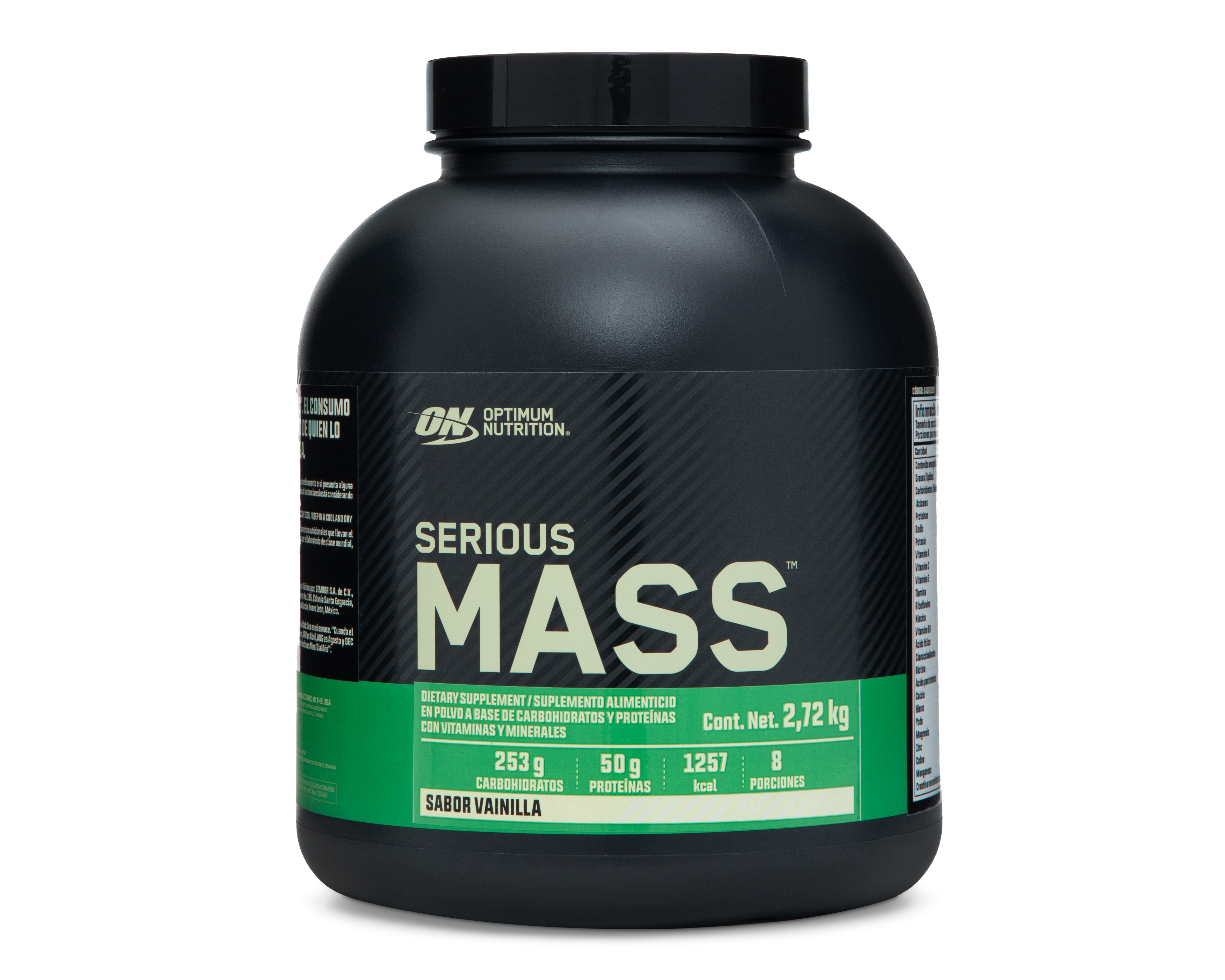 Suplemento Alimenticio Optimum Nutrition Serious Mass Carbohidratos y Proteínas Sabor Vainilla 2.72 kg