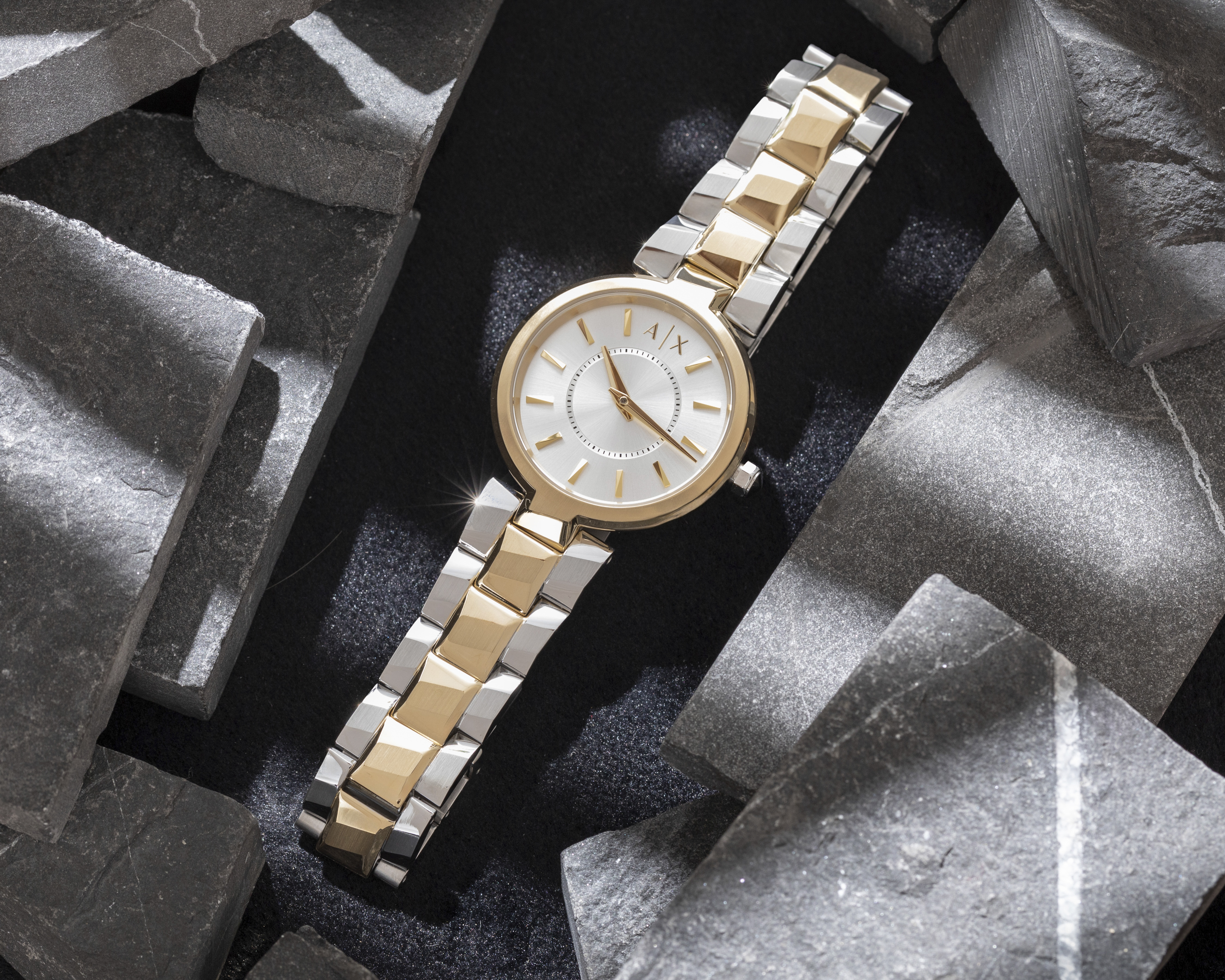 Foto 6 | Foto 6 | Reloj Armani Exchange para Mujer Audelle Dorado/Plateado