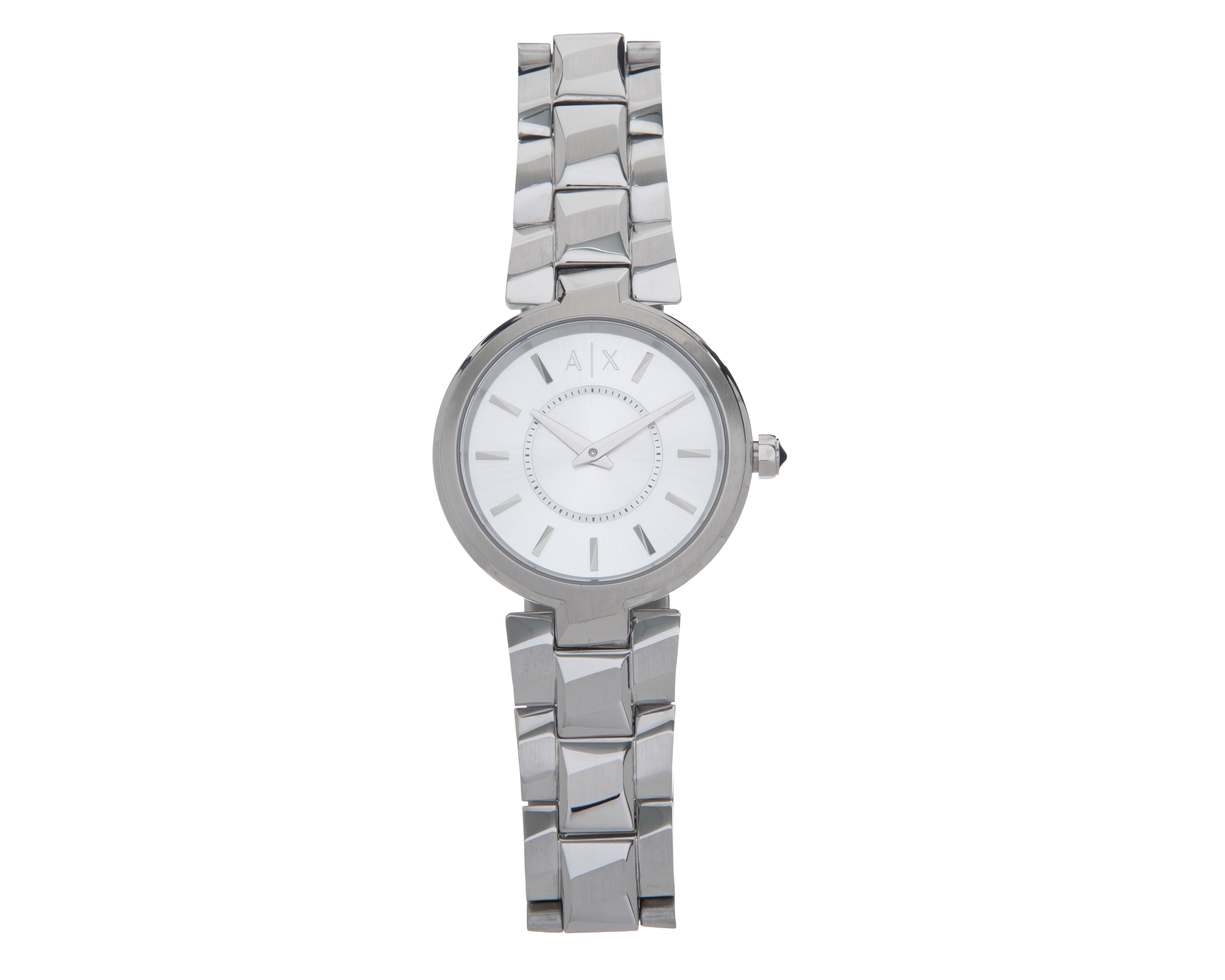 Foto 2 pulgar | Foto 1 | Reloj Armani Exchange para Mujer Audelle Plateado