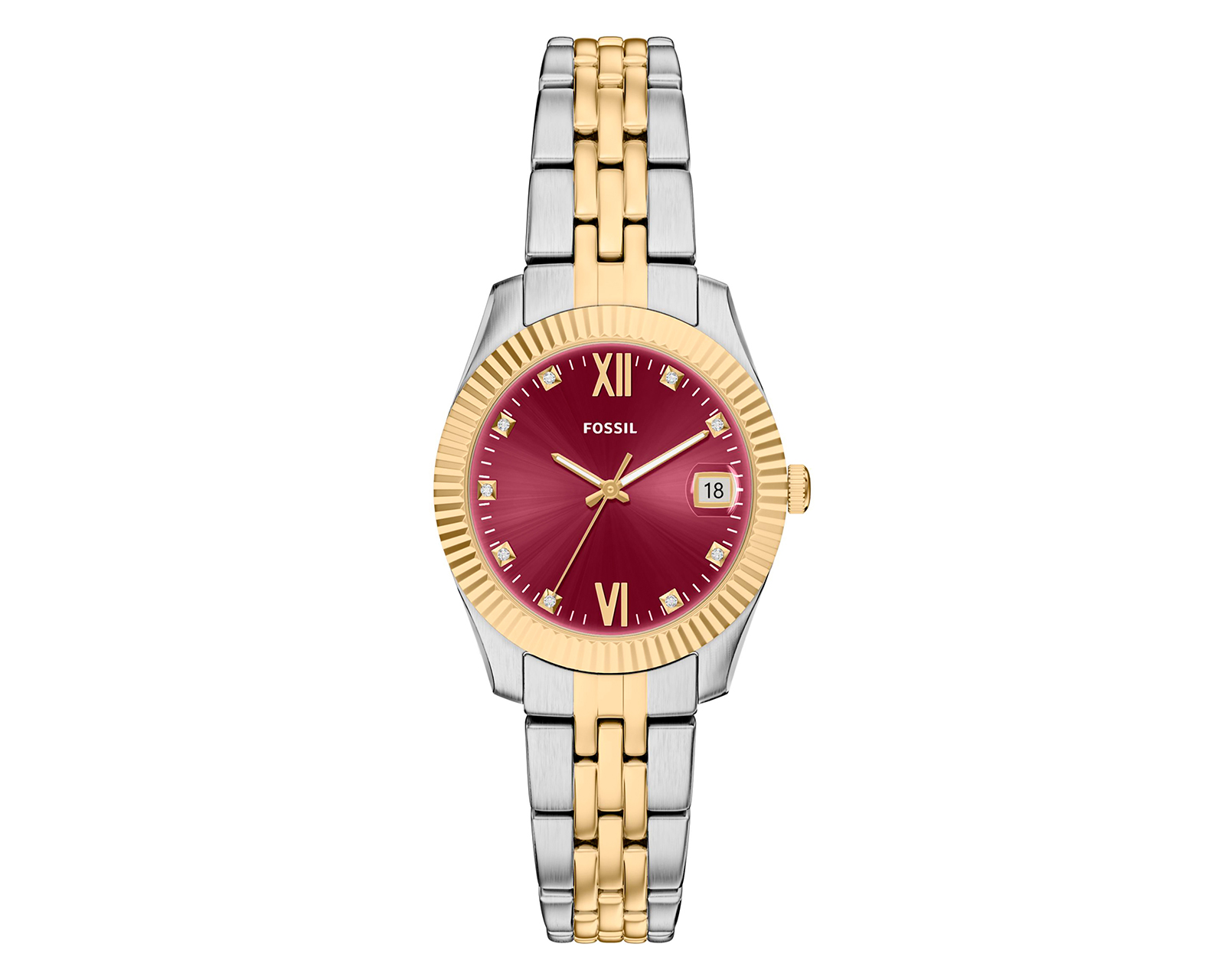 Foto 1 | Foto 1 | Reloj Fossil para Mujer Scarlette Plateado/Dorado