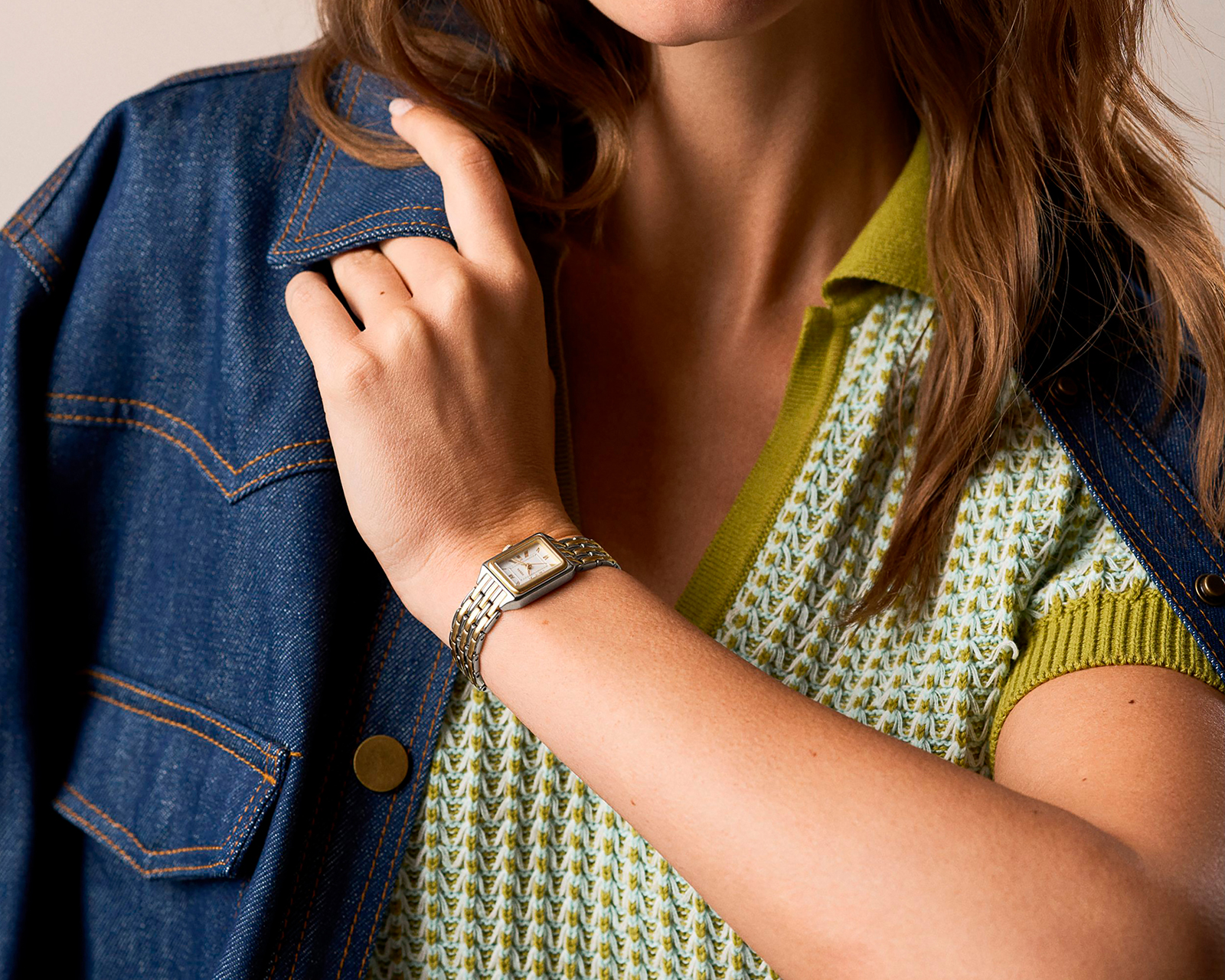 Foto 6 | Foto 6 | Reloj Fossil para Mujer ES5468 Dorado/Plateado