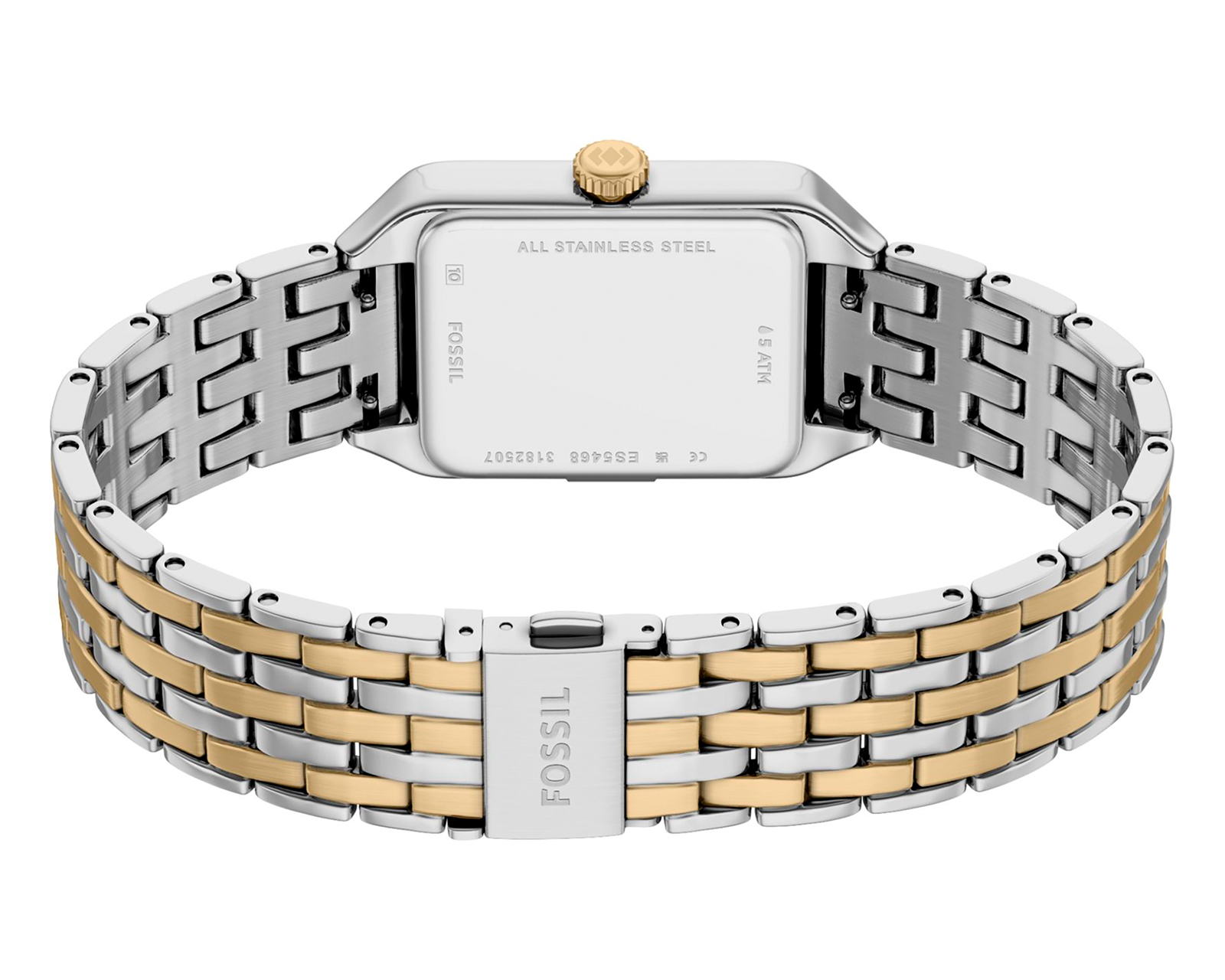 Foto 9 | Foto 9 | Reloj Fossil para Mujer ES5468 Dorado/Plateado