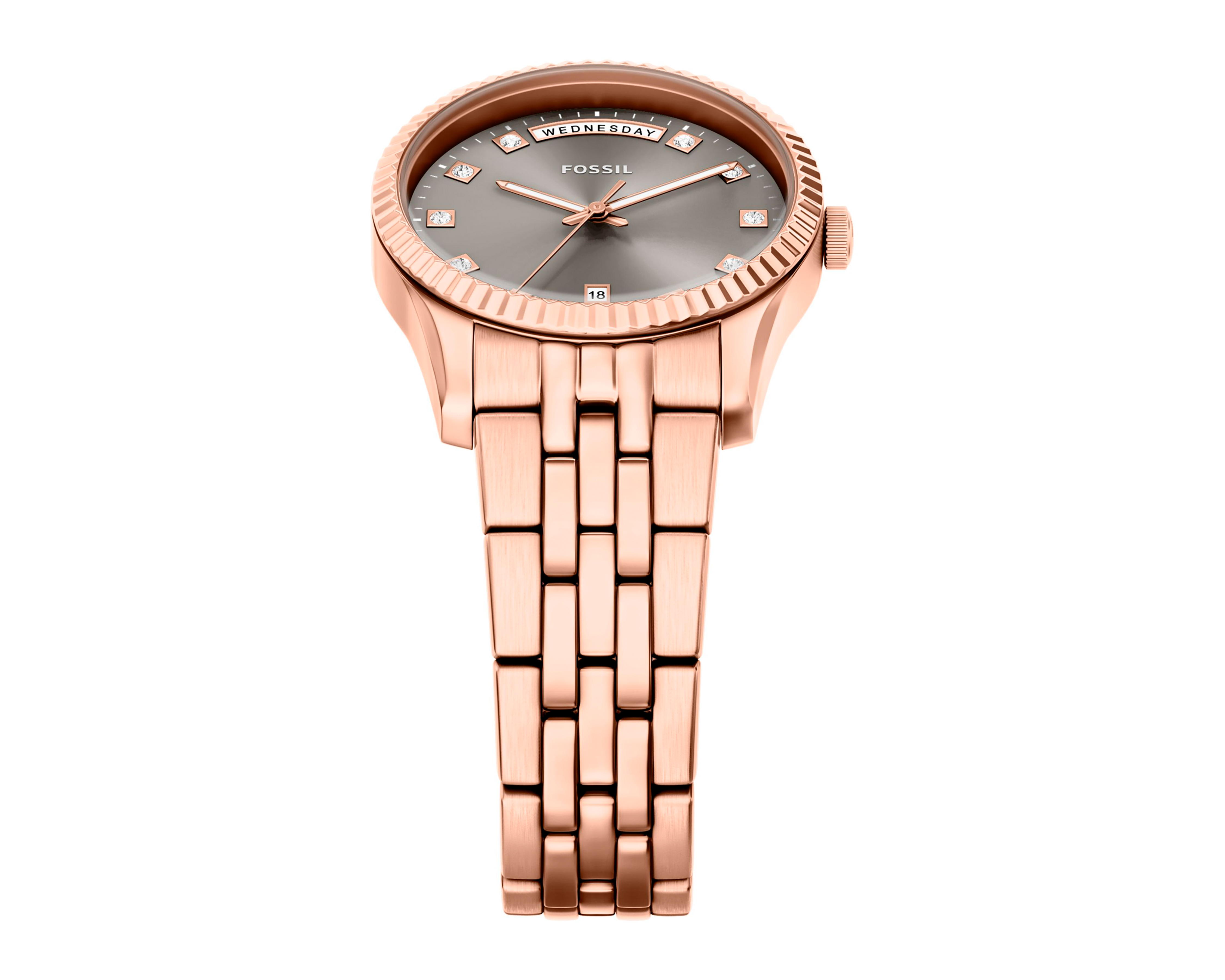 Foto 5 | Foto 5 | Reloj Fossil para Mujer ES5459 Oro Rosa