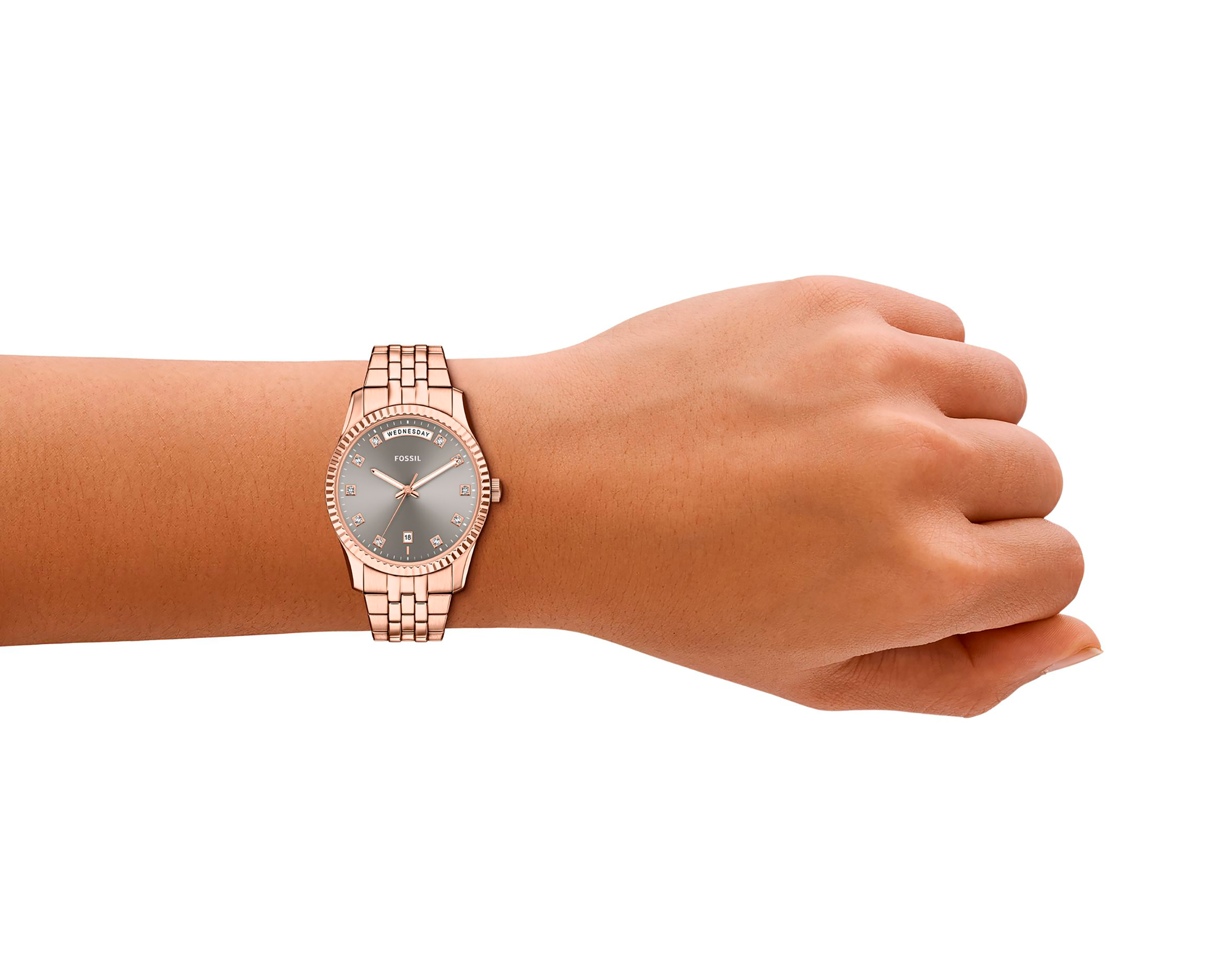 Foto 9 pulgar | Foto 8 | Reloj Fossil para Mujer ES5459 Oro Rosa