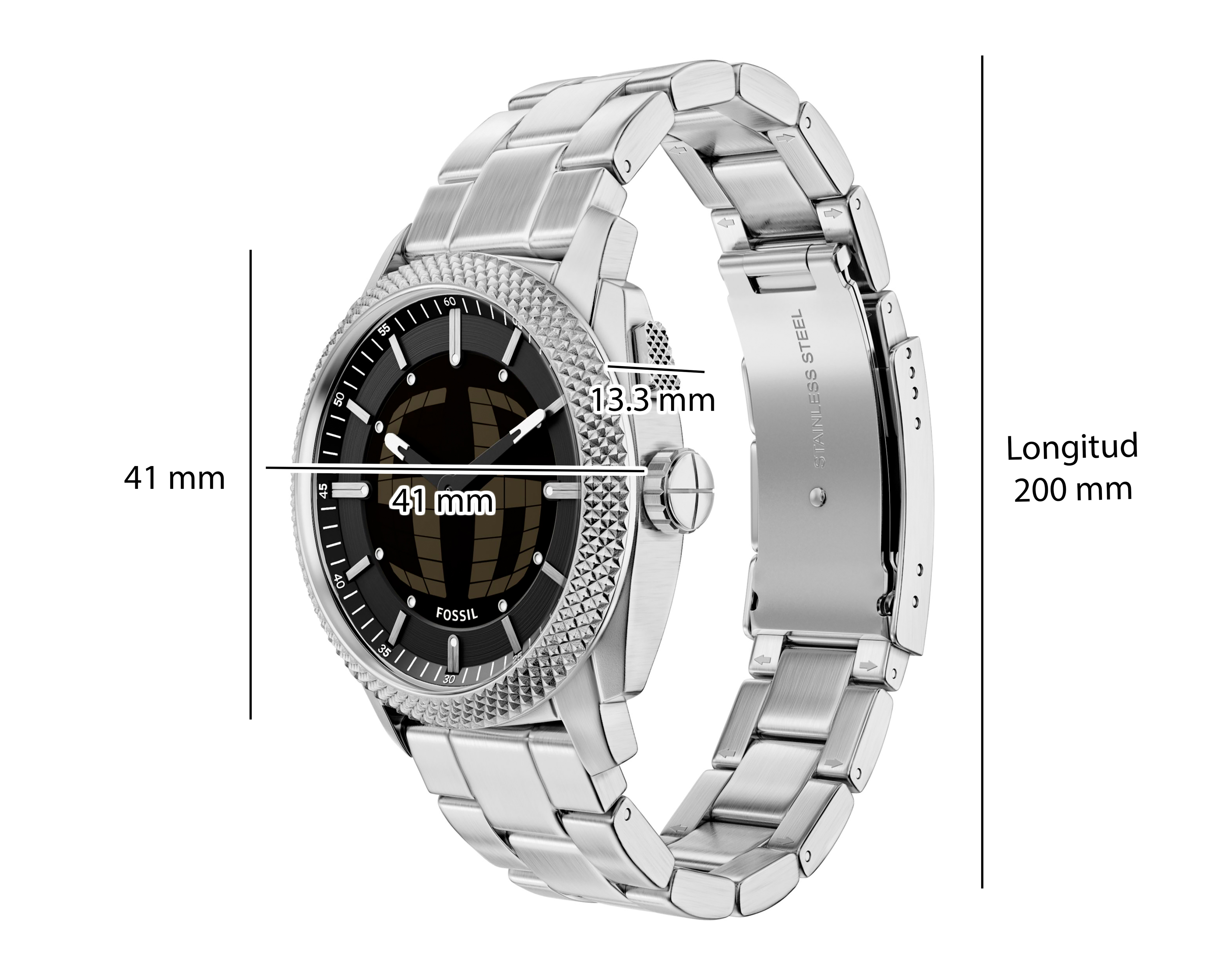 Foto 11 pulgar | Foto 10 | Reloj Fossil para Hombre FS6155 Plateado