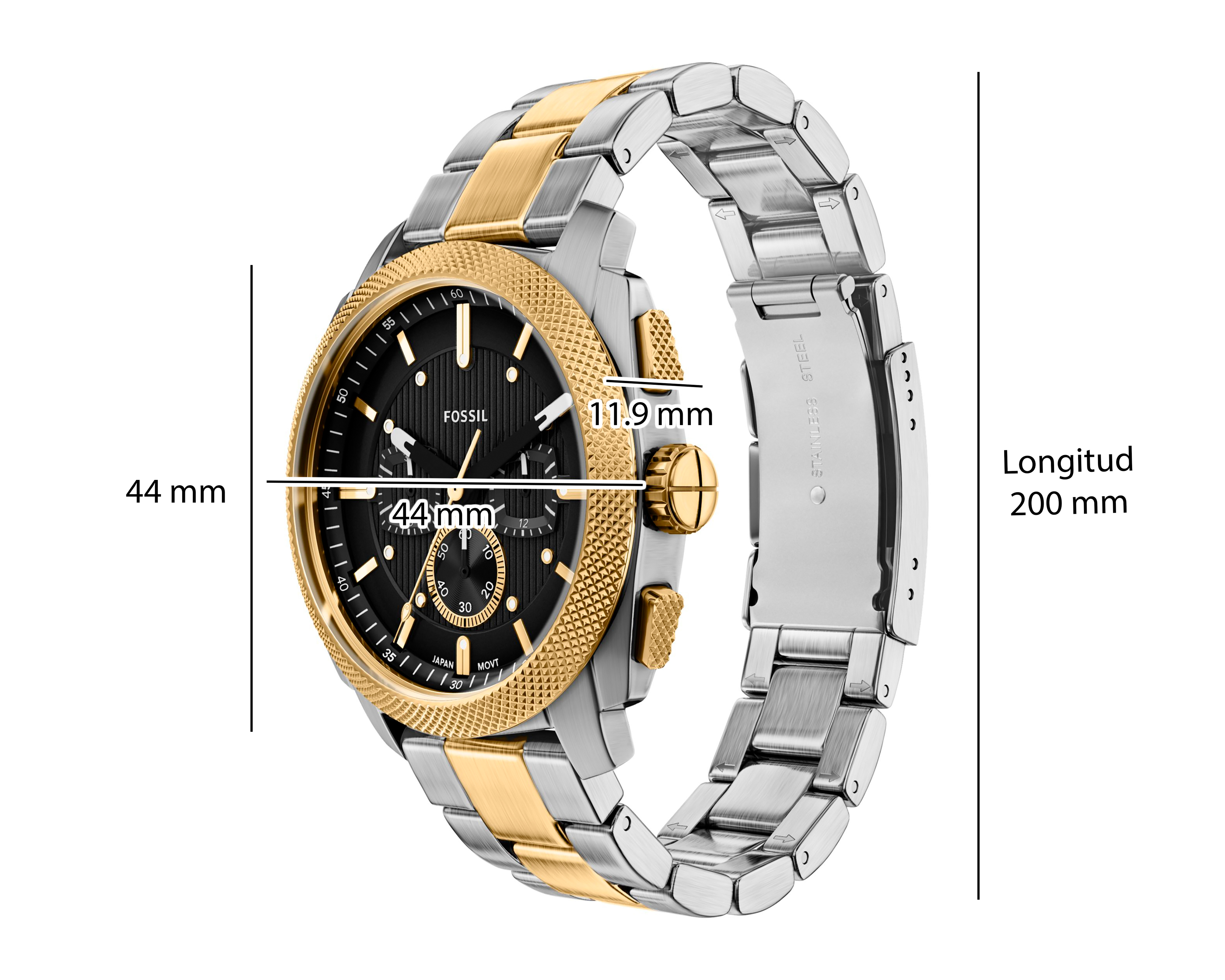 Foto 11 pulgar | Foto 10 | Reloj Fossil para Hombre FS6159 Dorado