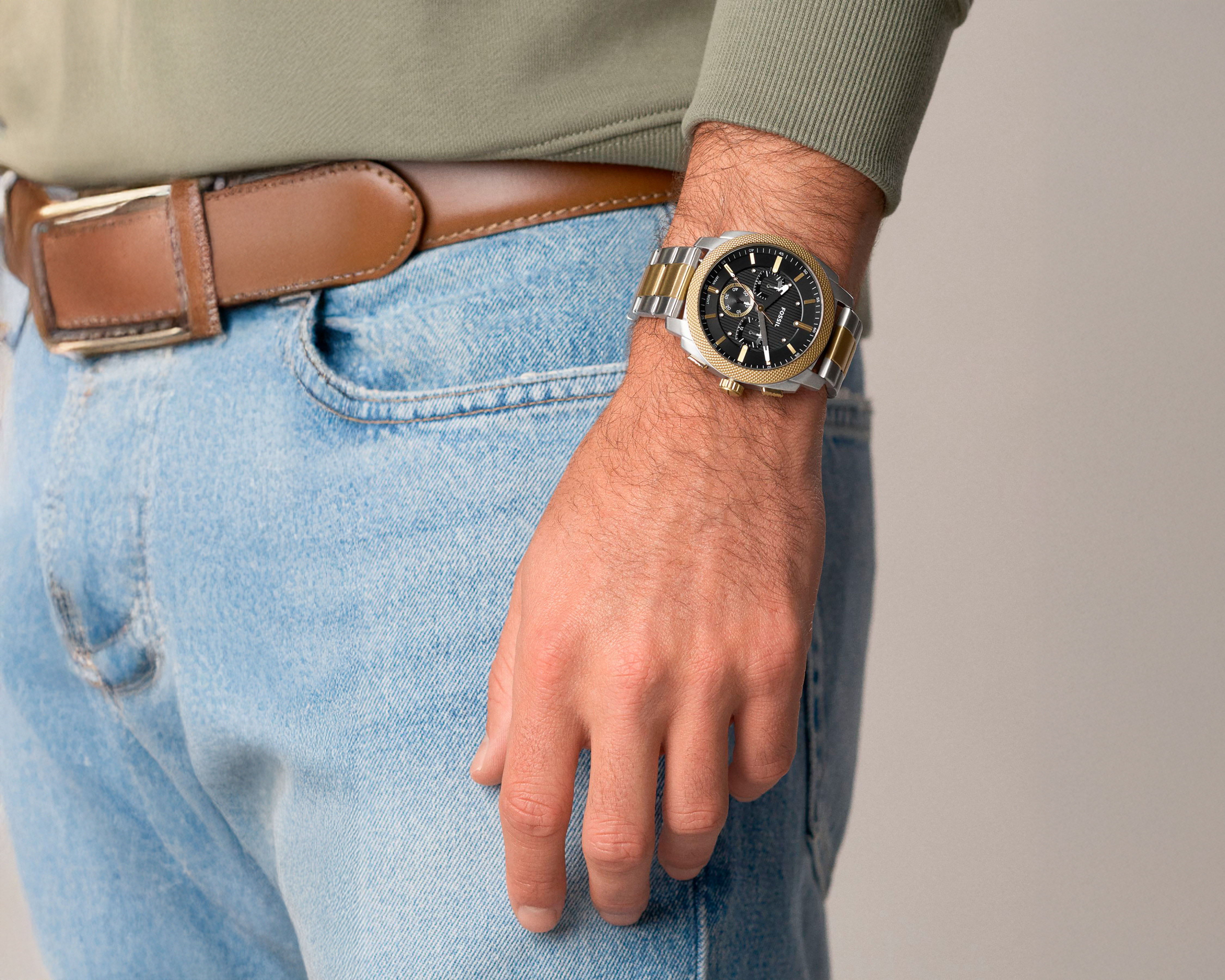 Foto 9 | Foto 9 | Reloj Fossil para Hombre FS6159 Dorado