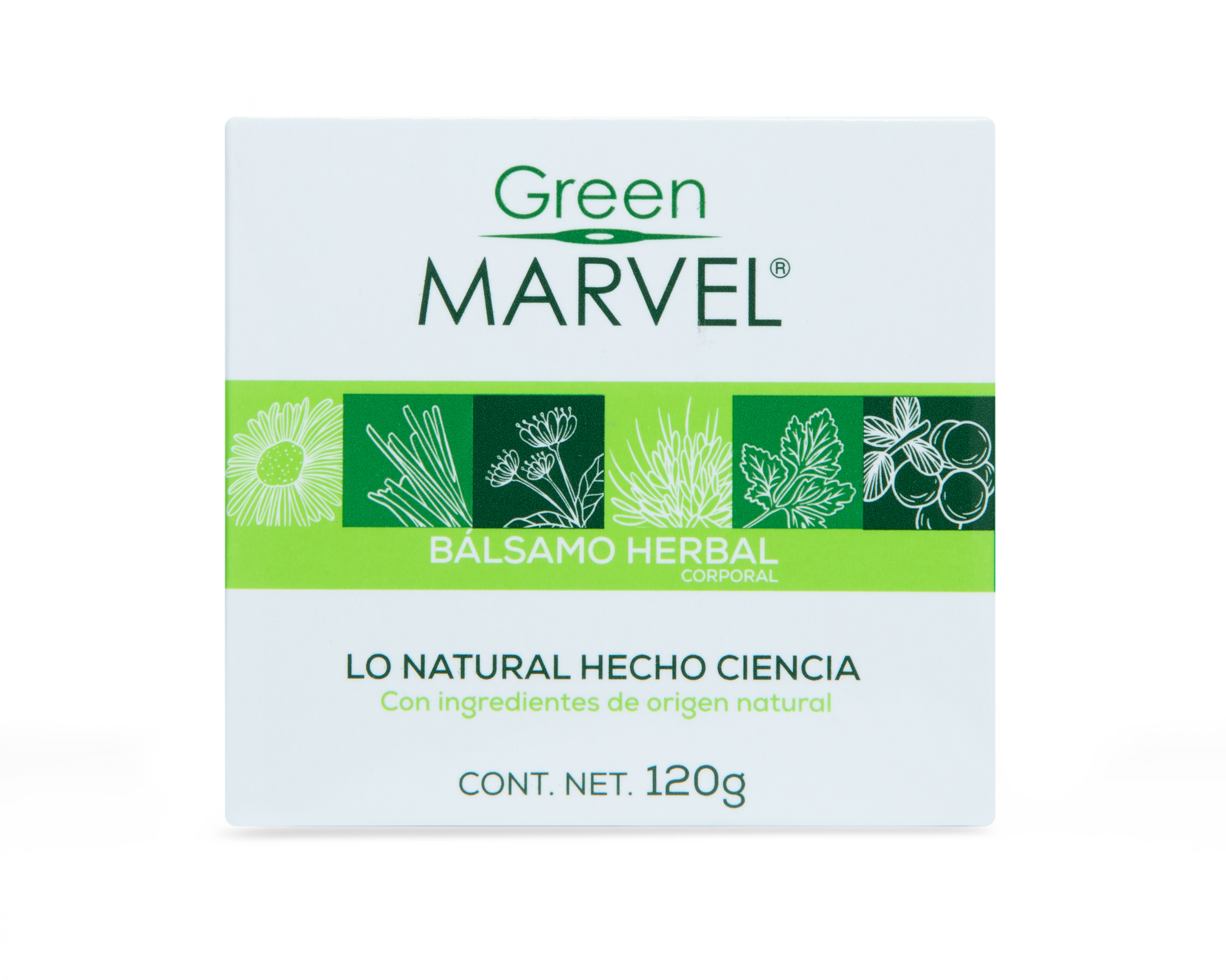 Foto 5 pulgar | Foto 4 | Bálsamo Corporal Green Marvel Herbal 120 g