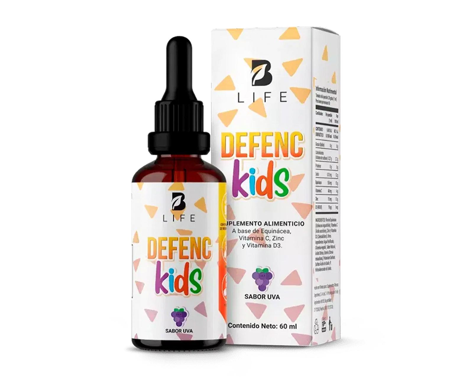 Suplemento Alimenticio B Life Defenc Kids Equinácea Sabor Uva 60 ml