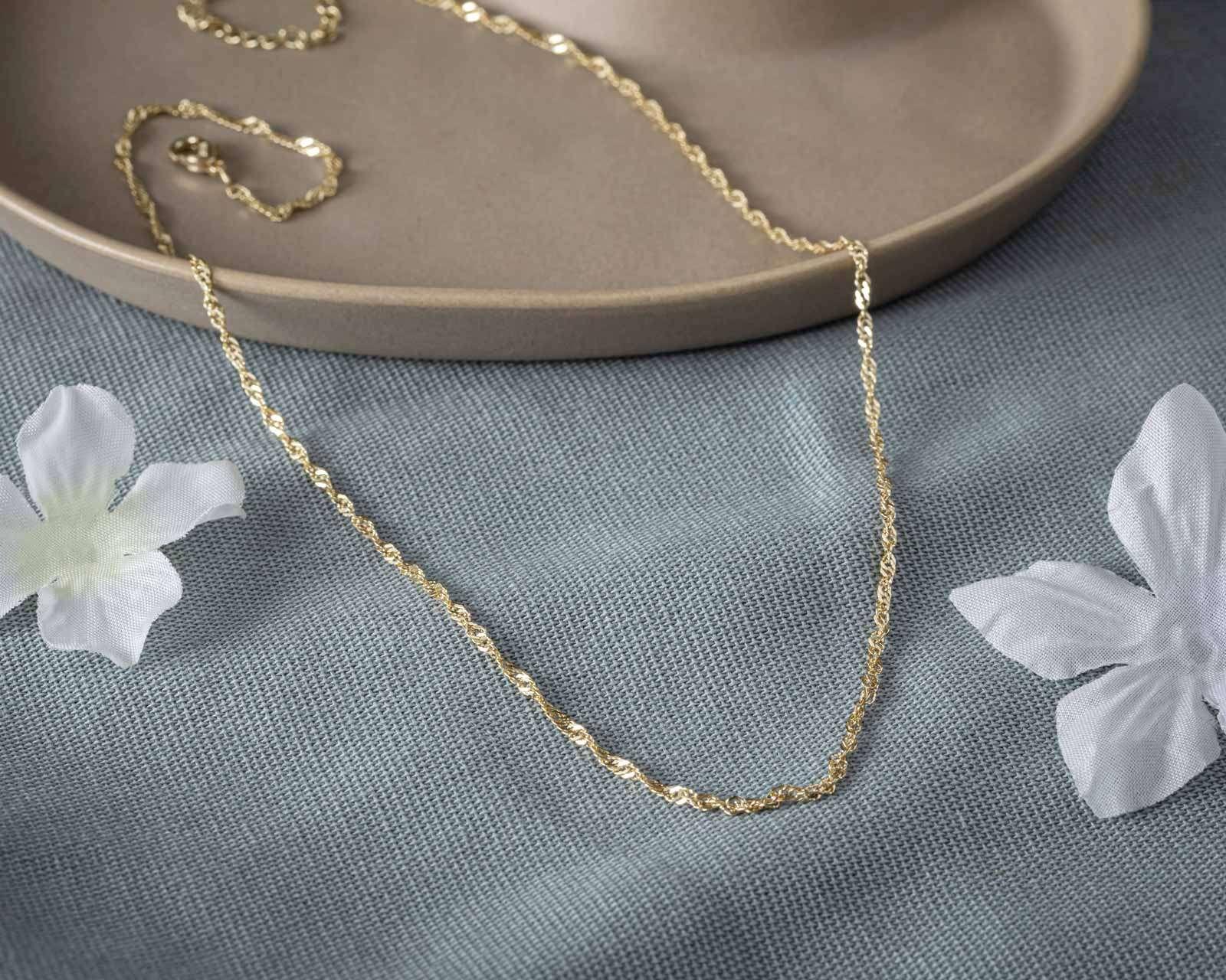 Foto 5 | Foto 5 | Cadena de Chapa de Oro 18K Sentimientos