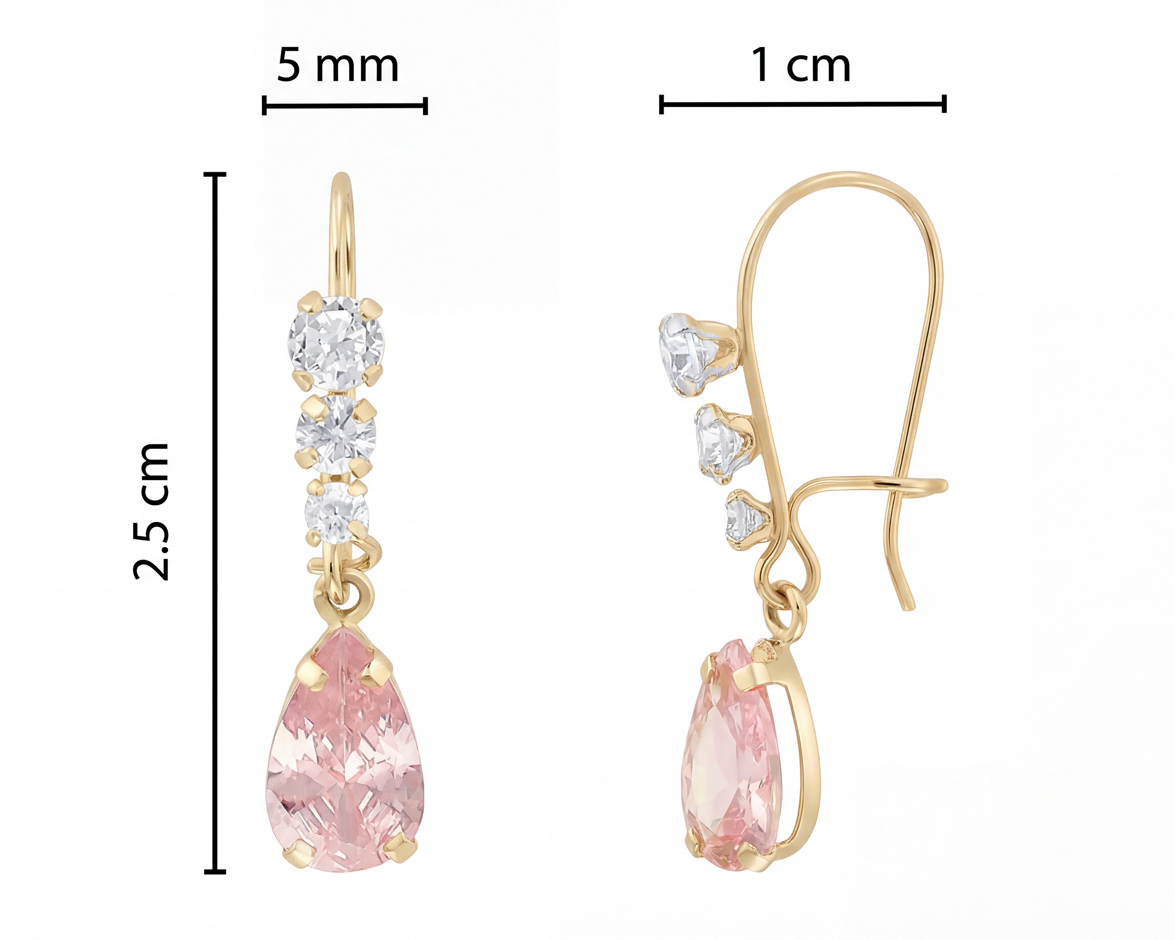 Foto 7 | Foto 7 | Aretes de Oro 10K Moments