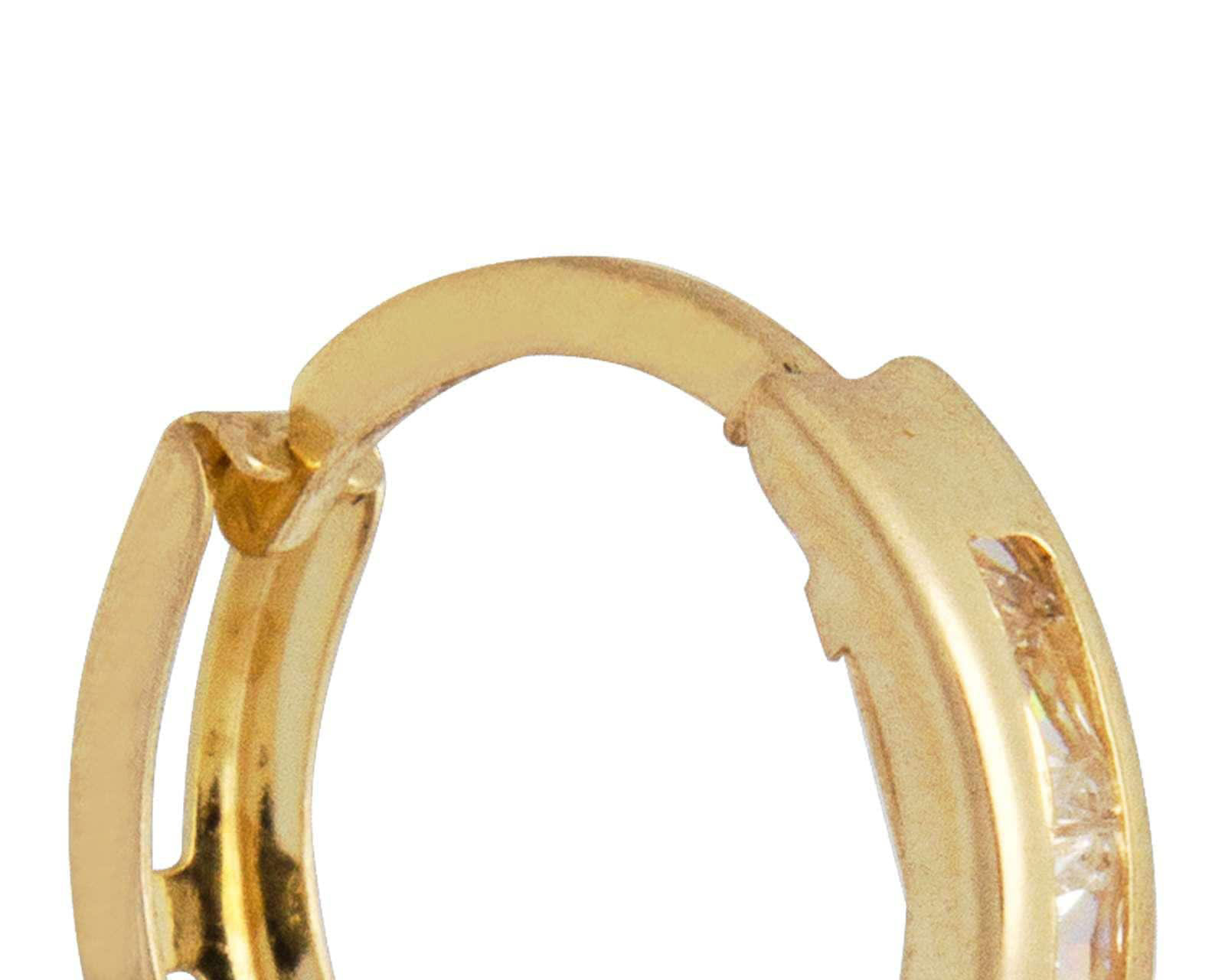Foto 4 pulgar | Foto 3 | Aretes de Oro 10K Sentimientos