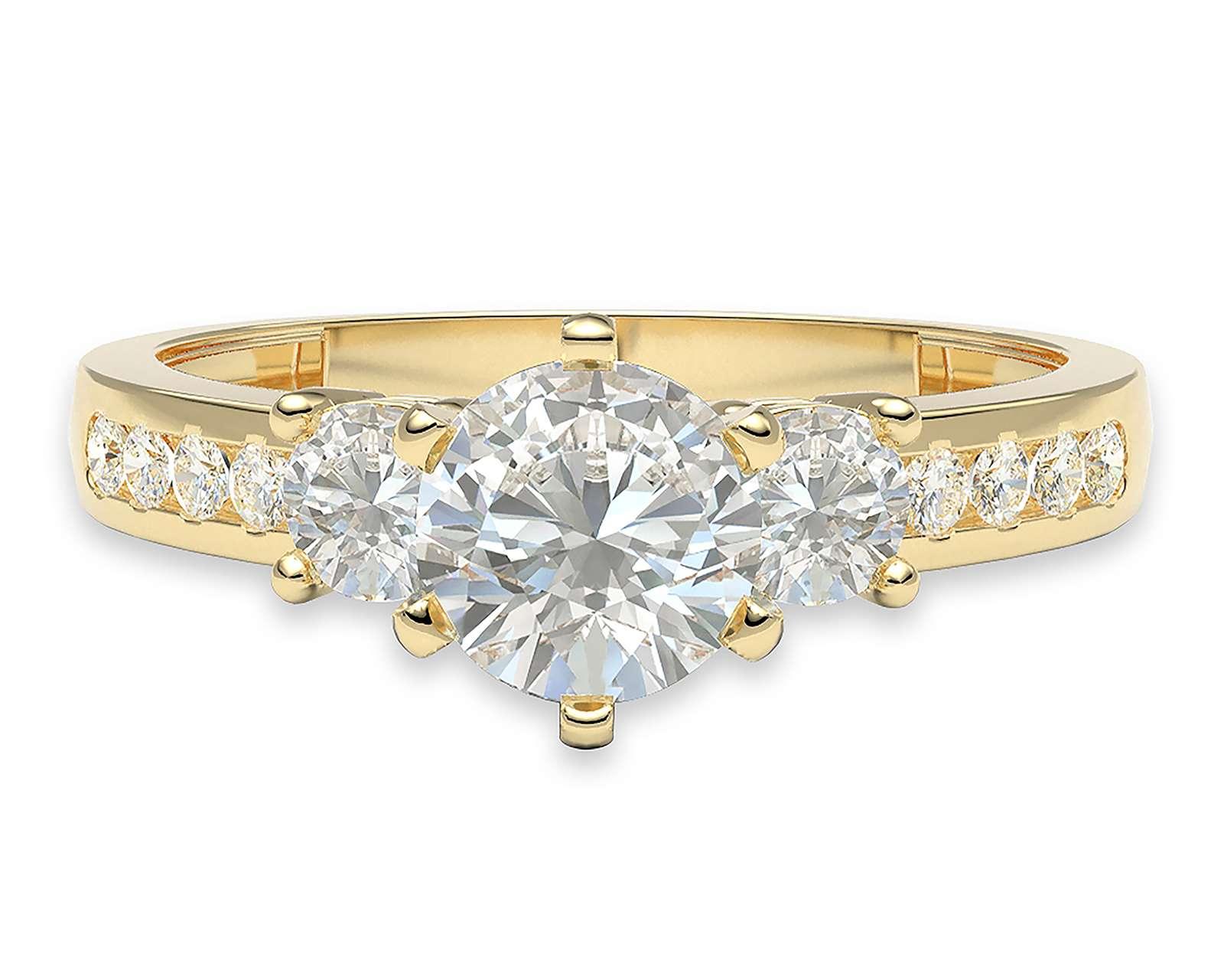 Foto 4 pulgar | Foto 3 | Anillo de Oro 14K Sentimientos Talla 6