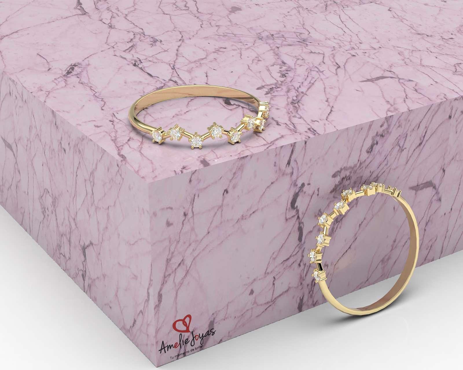 Foto 5 pulgar | Foto 4 | Anillo de Oro 10K Nro. 6-6.5