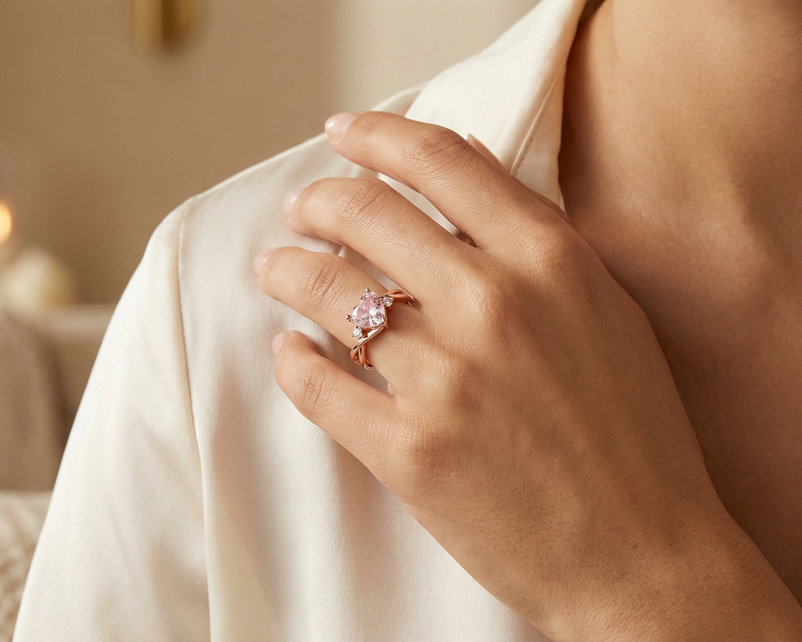 Foto 2 | Foto 2 | Anillo Corazón de Oro 10K Moments Talla 6