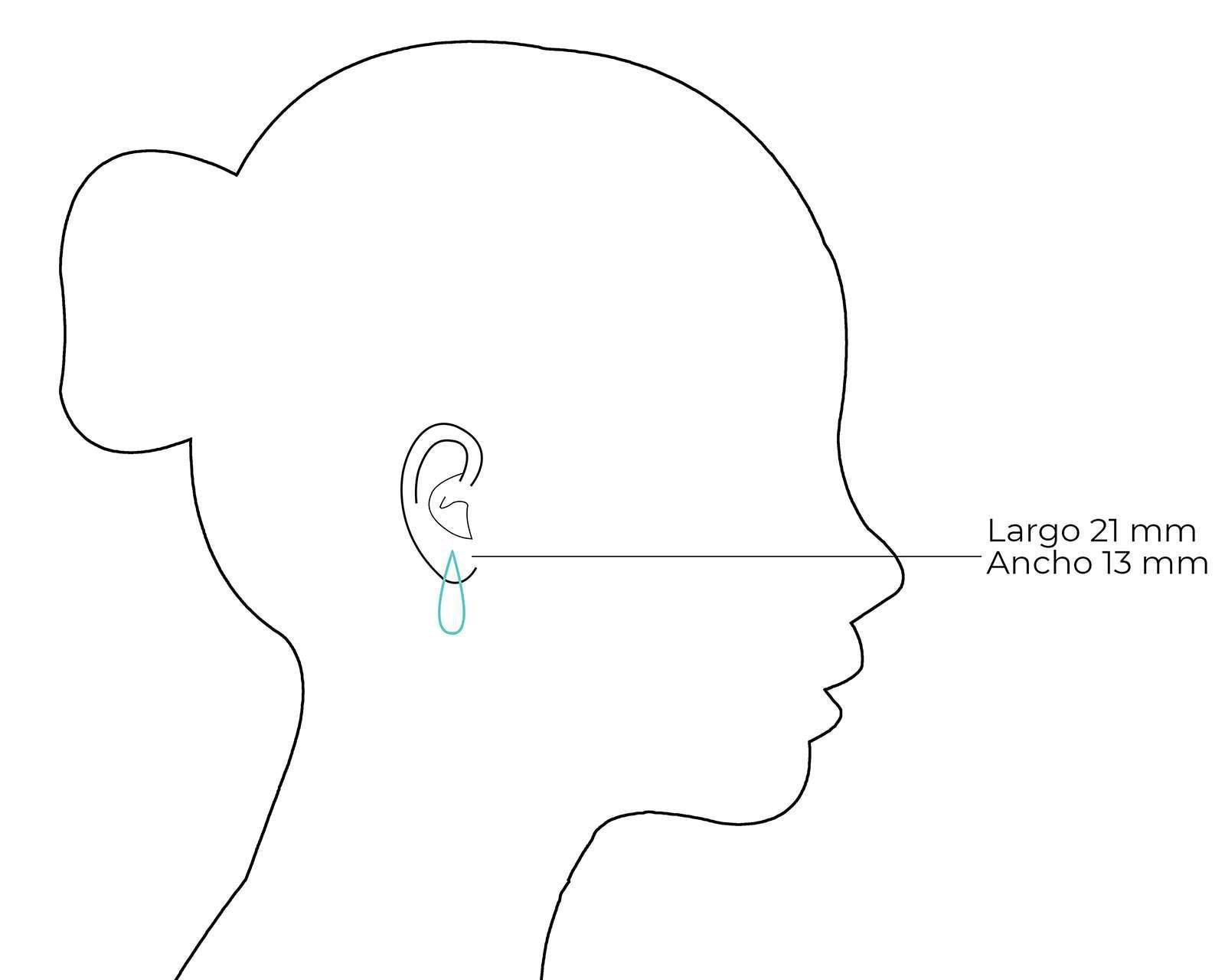 Foto 4 pulgar | Foto 3 | Aretes de Acero Inoxidable Thinner