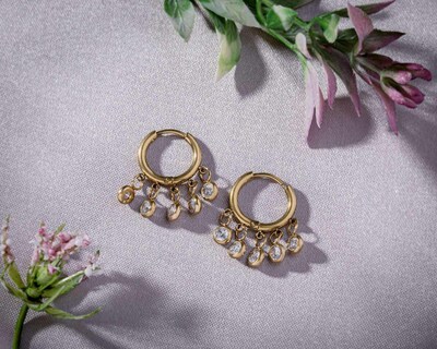 Foto 6 | Foto 6 | Aretes de Acero Inoxidable Thinner