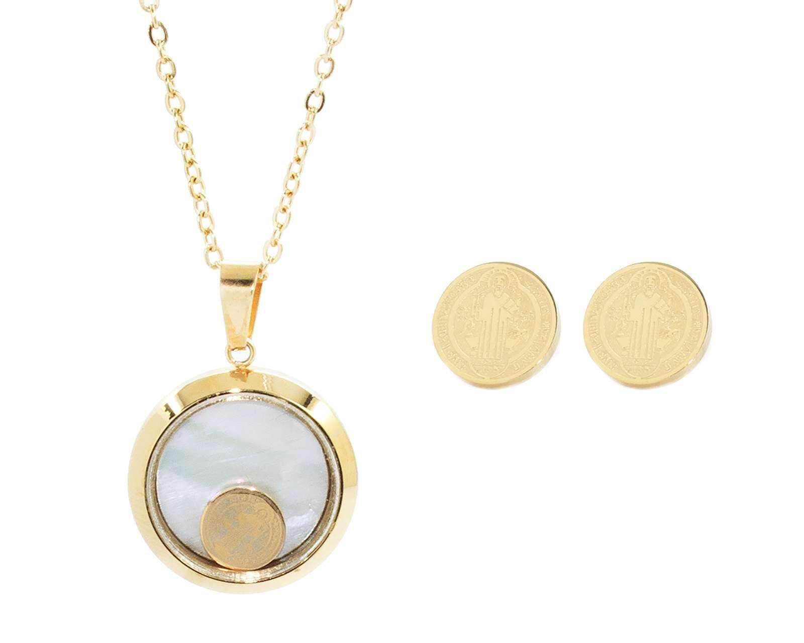 Collar y Aretes de Acero Inoxidable Thinner