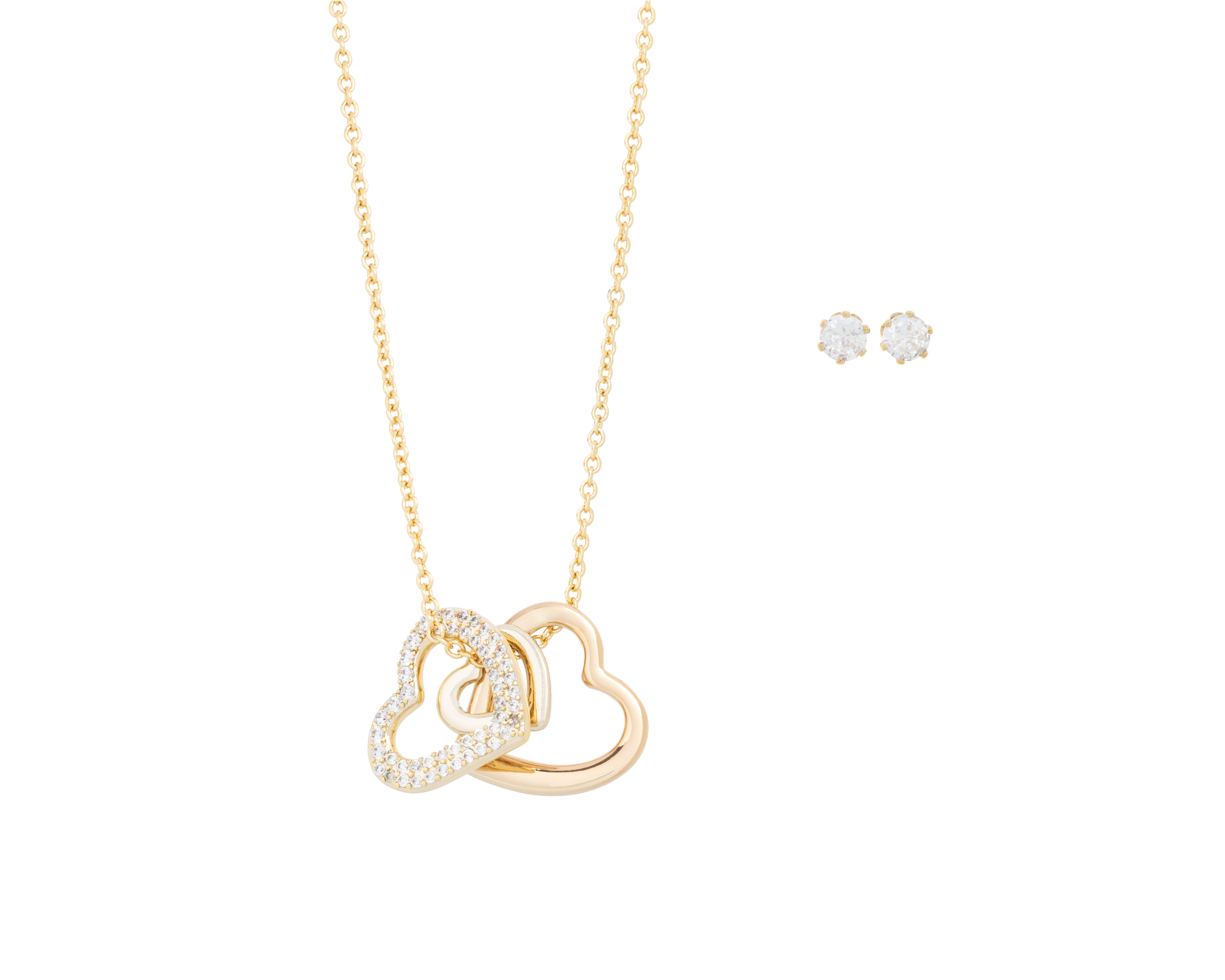 Collar y Aretes de Chapa de Oro Mestige