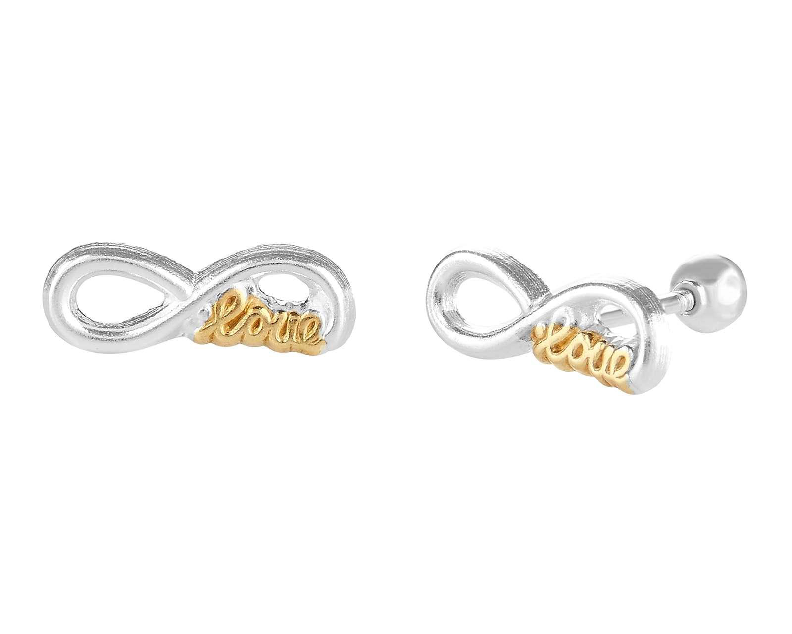 Aretes Infinito de Plata Sahara